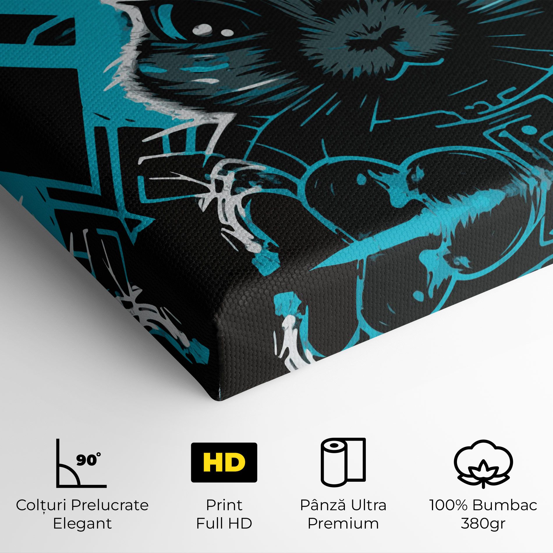 Grey Blue Bunny mockup 4