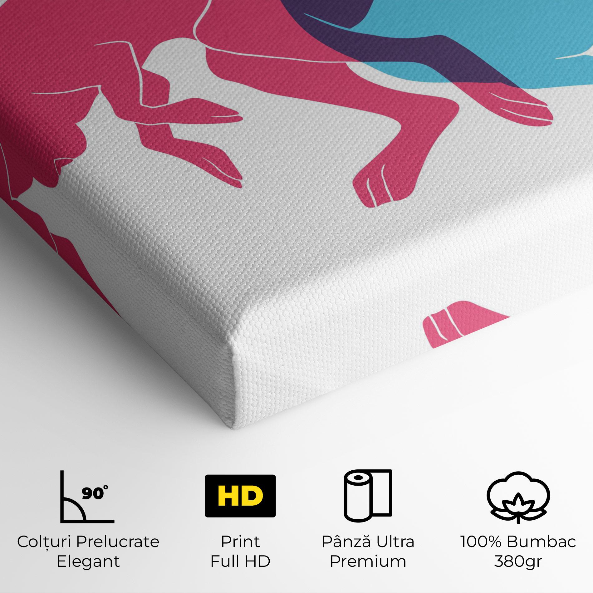 Tablou Canvas Rabbits Riso mockup 4