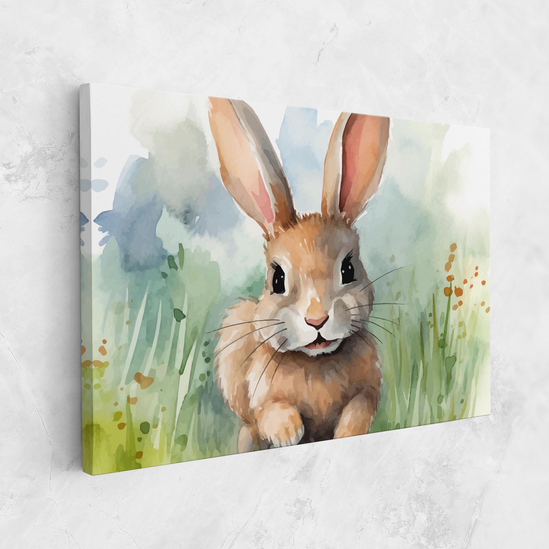Tablou Canvas Brown Cream Bunny mockup 1