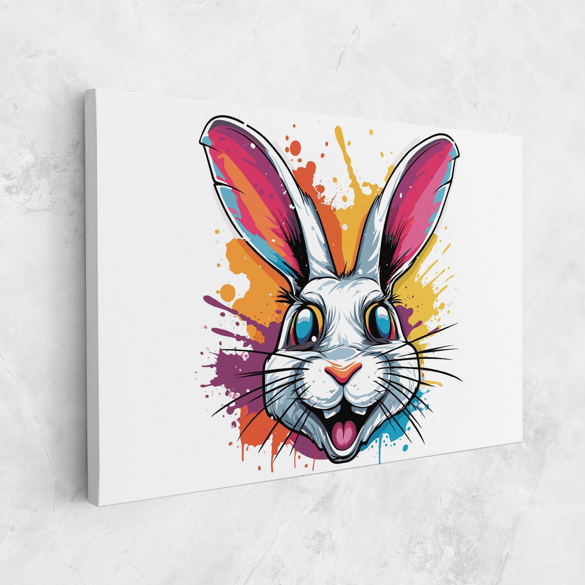Tablou Canvas Crazy Bunny mockup 1