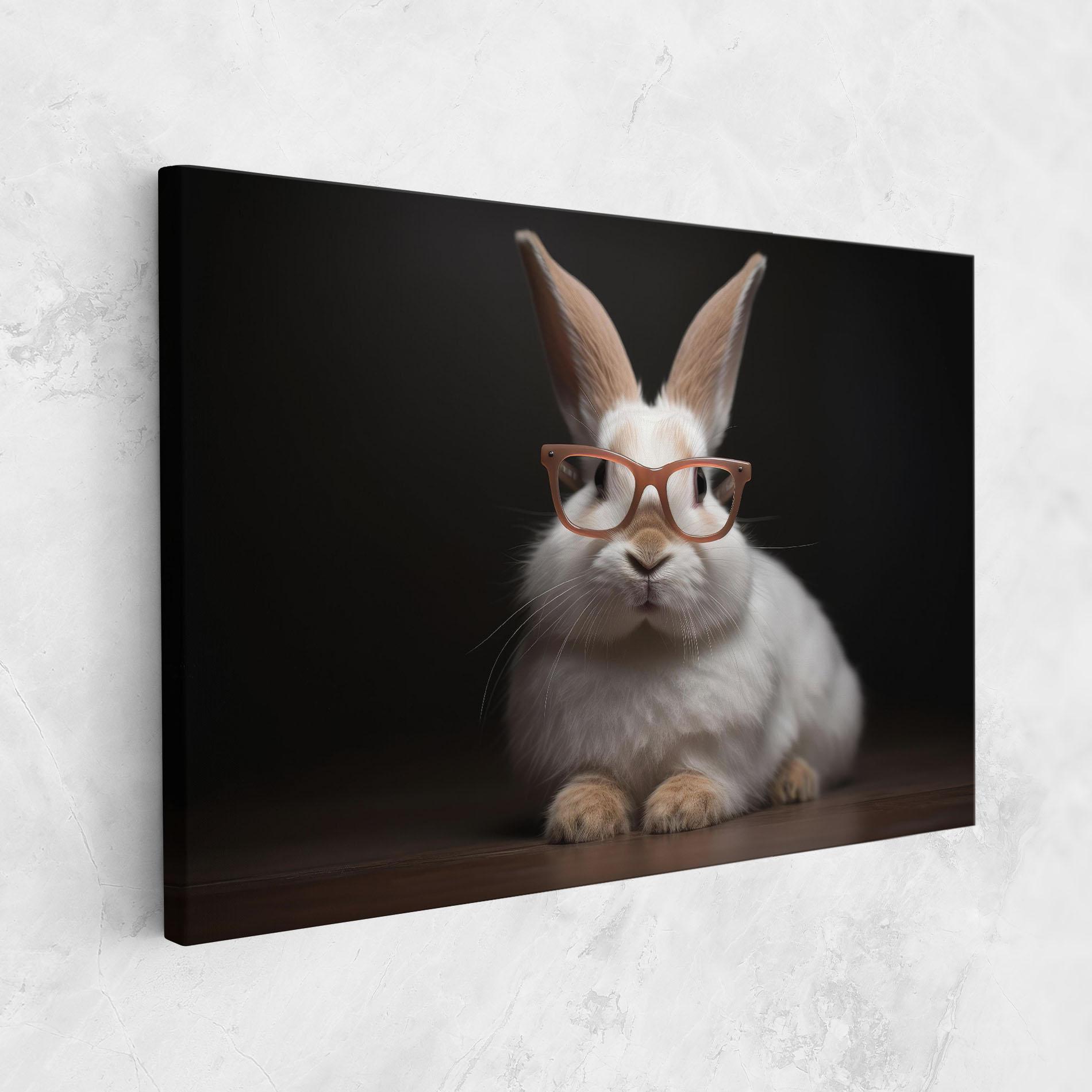 Tablou Canvas Eyeglasses Bunny mockup 1