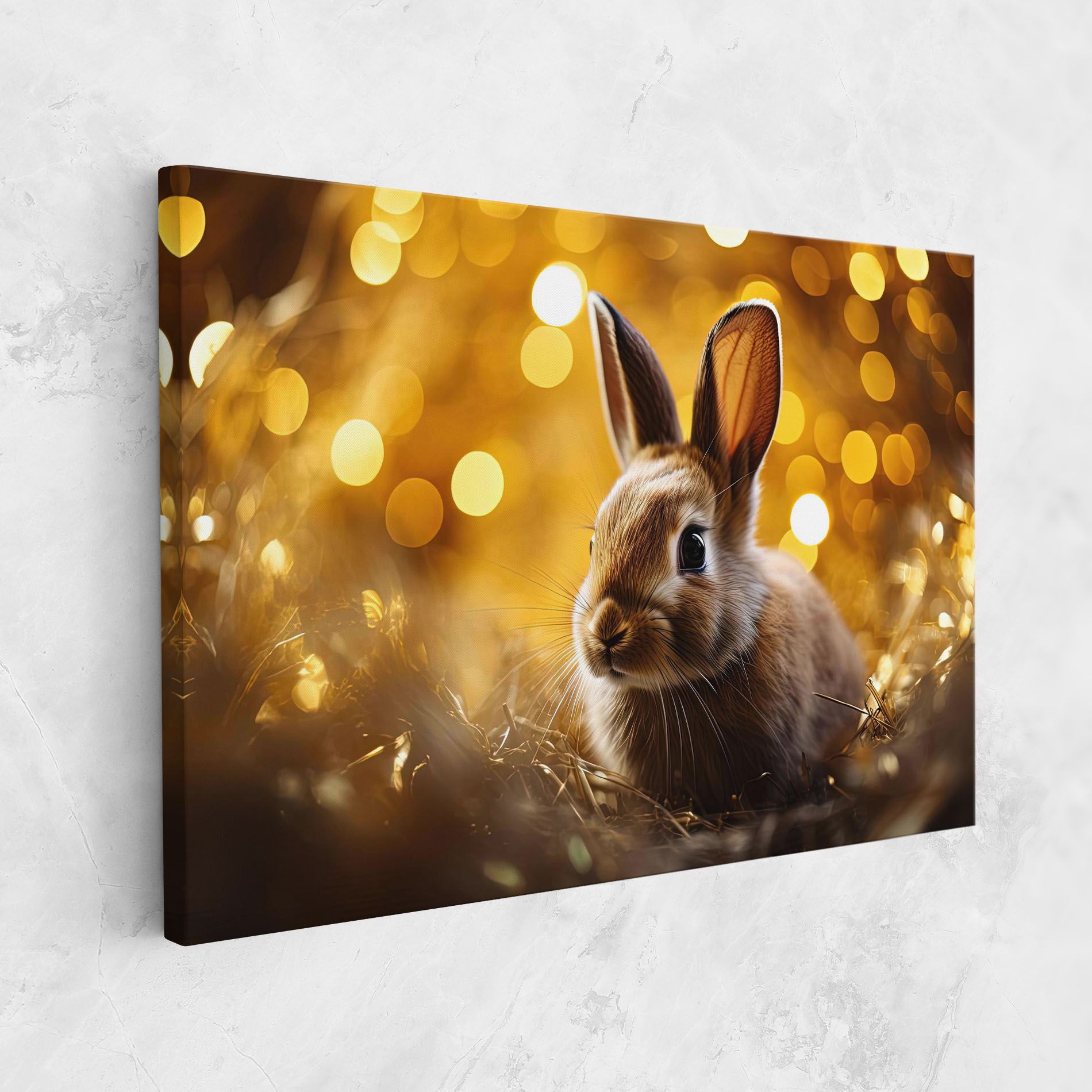 Gold Lights Bunny mockup 1