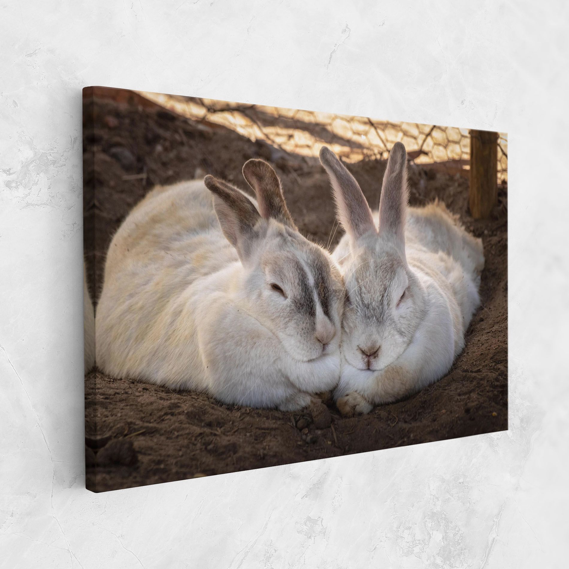 Light Grey Bunny Sleeping mockup 1