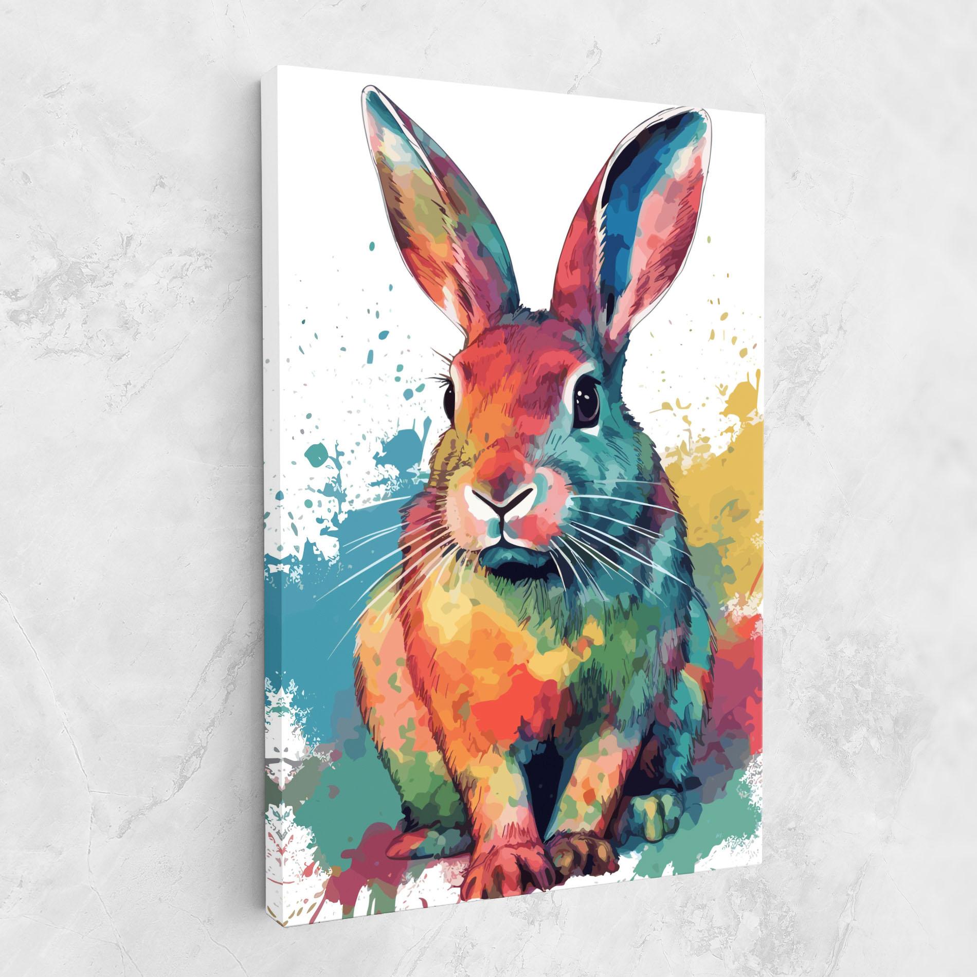 Tablou Canvas Brush Rabbit mockup 1