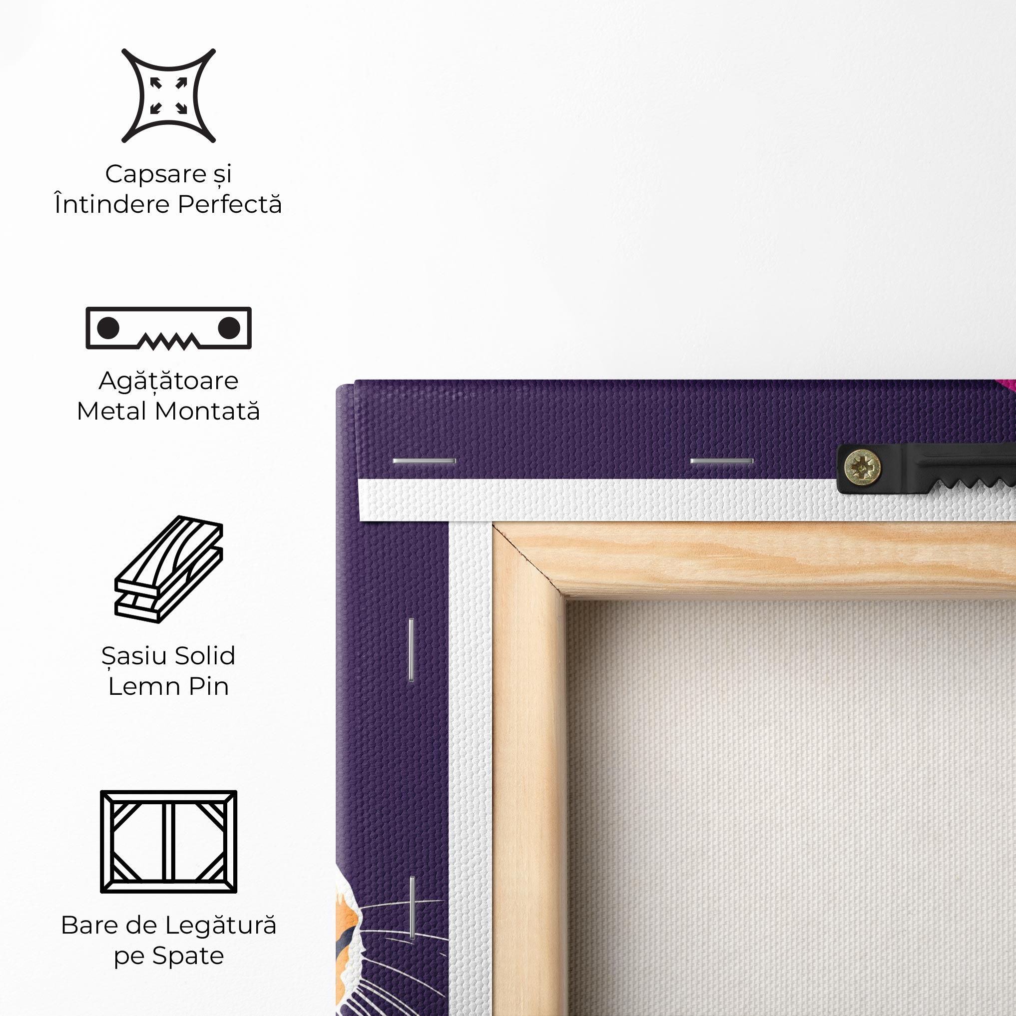 Tablou Canvas Bunny On Purple mockup 5