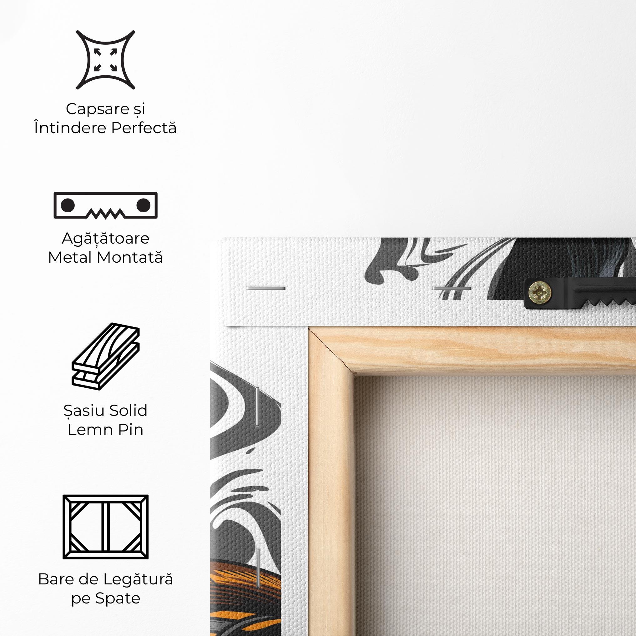 Tablou Canvas Cyborg Yellow Bunny mockup 5