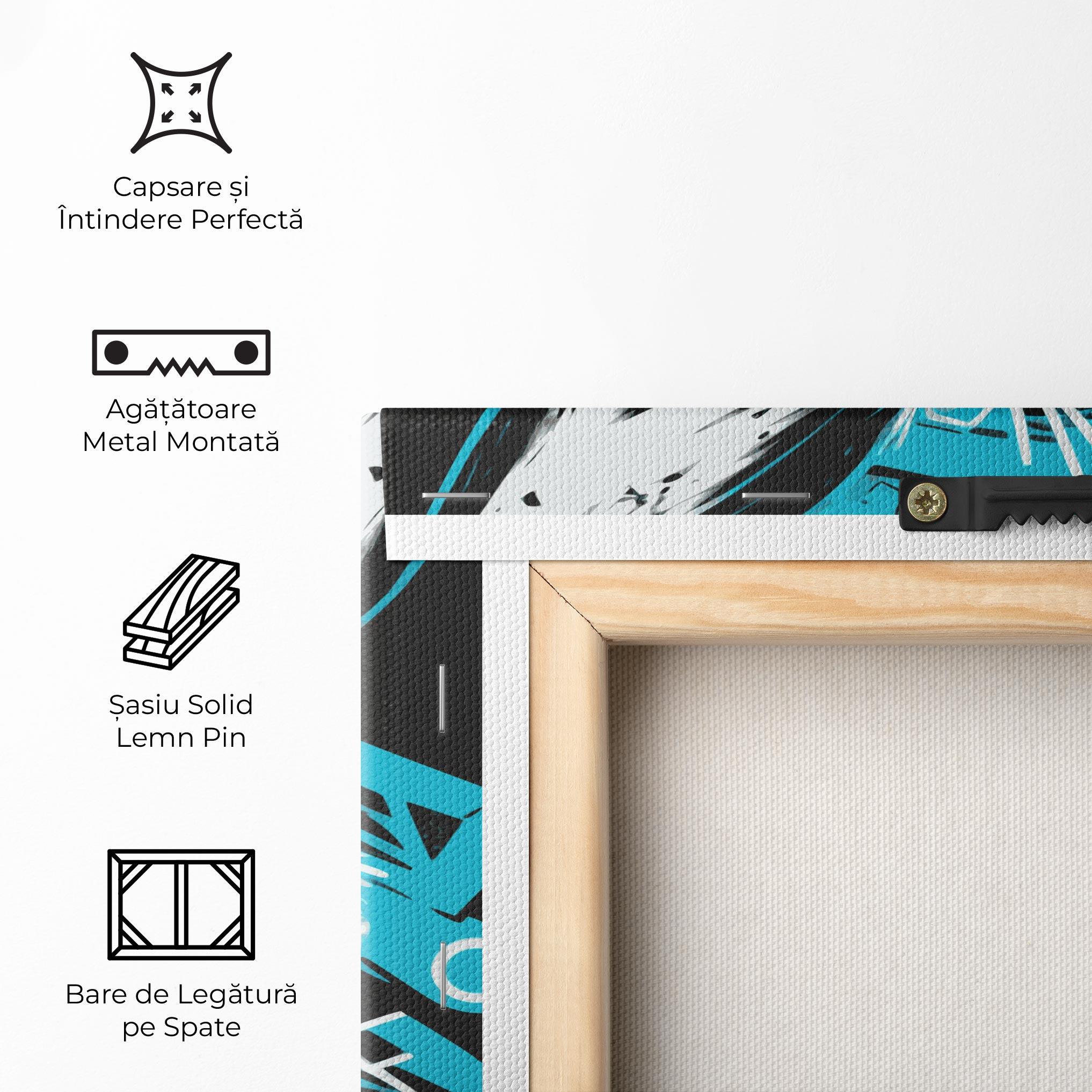 Tablou Canvas Grey Blue Bunny mockup 5