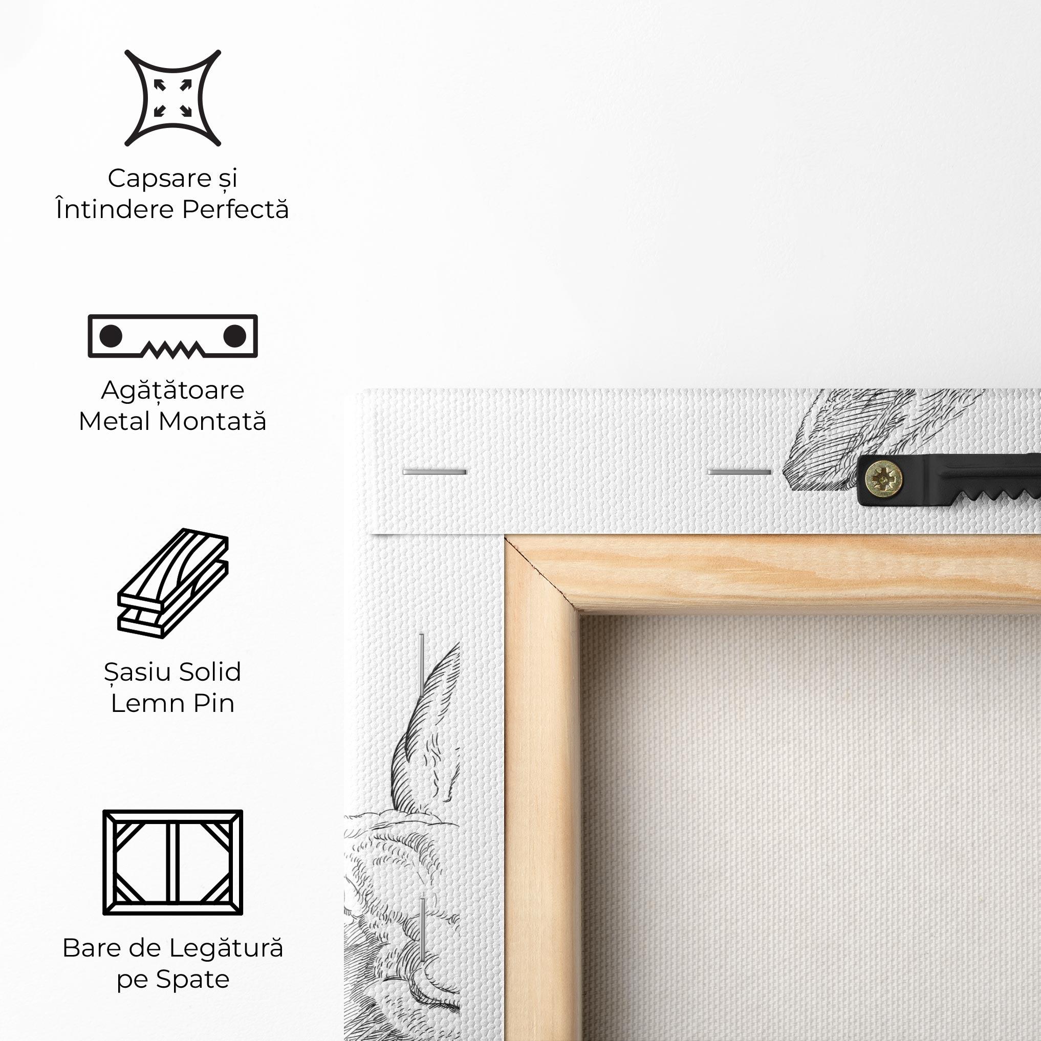 Tablou Canvas Hand Drawn Bunny mockup 5