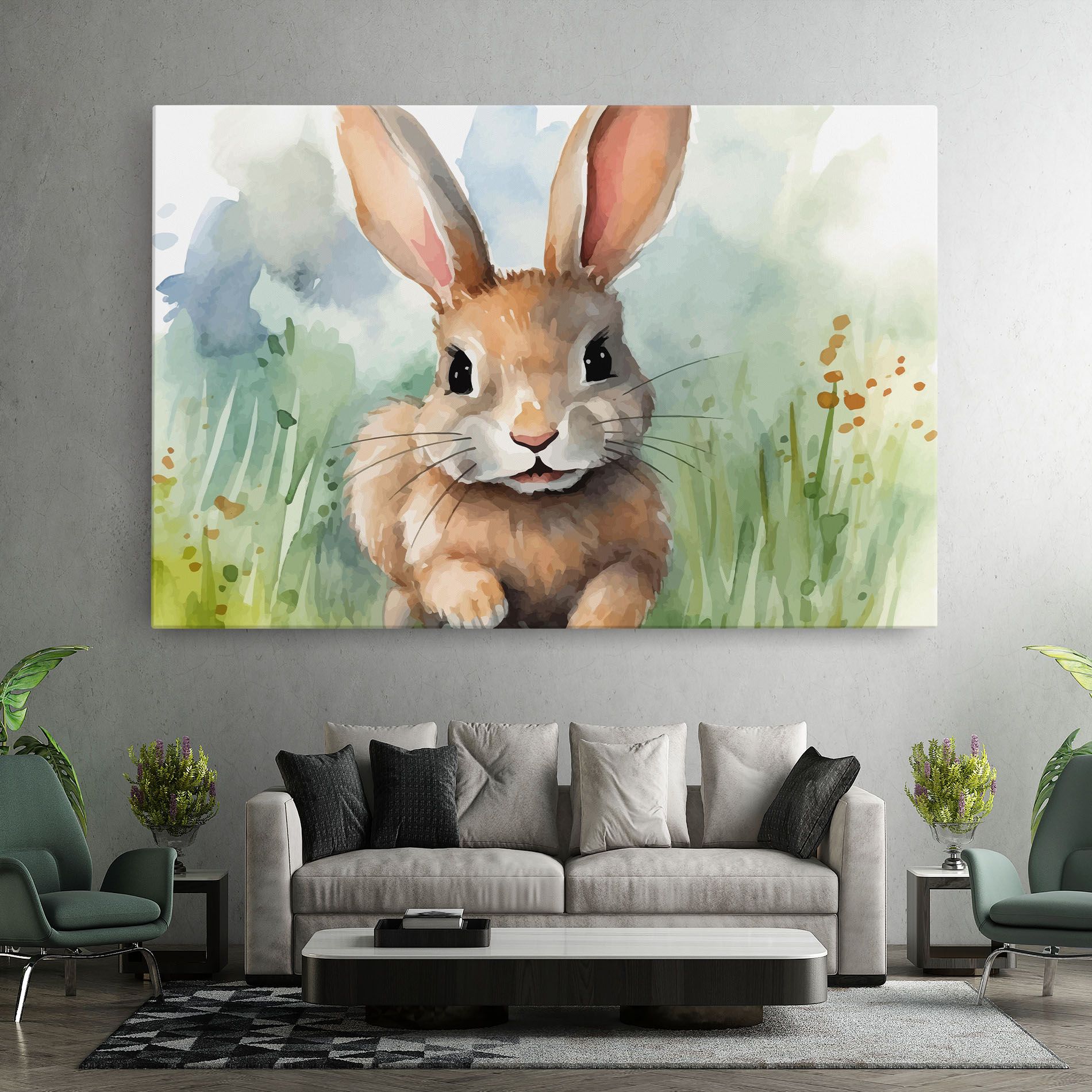 Brown Cream Bunny mockup 7