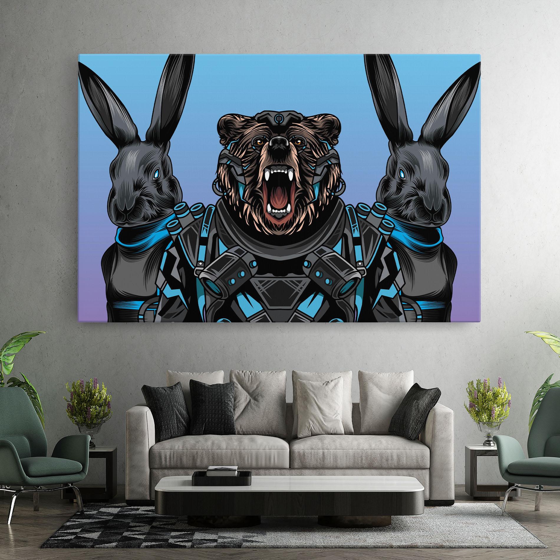 Tablou Canvas Bunny Bear mockup 7