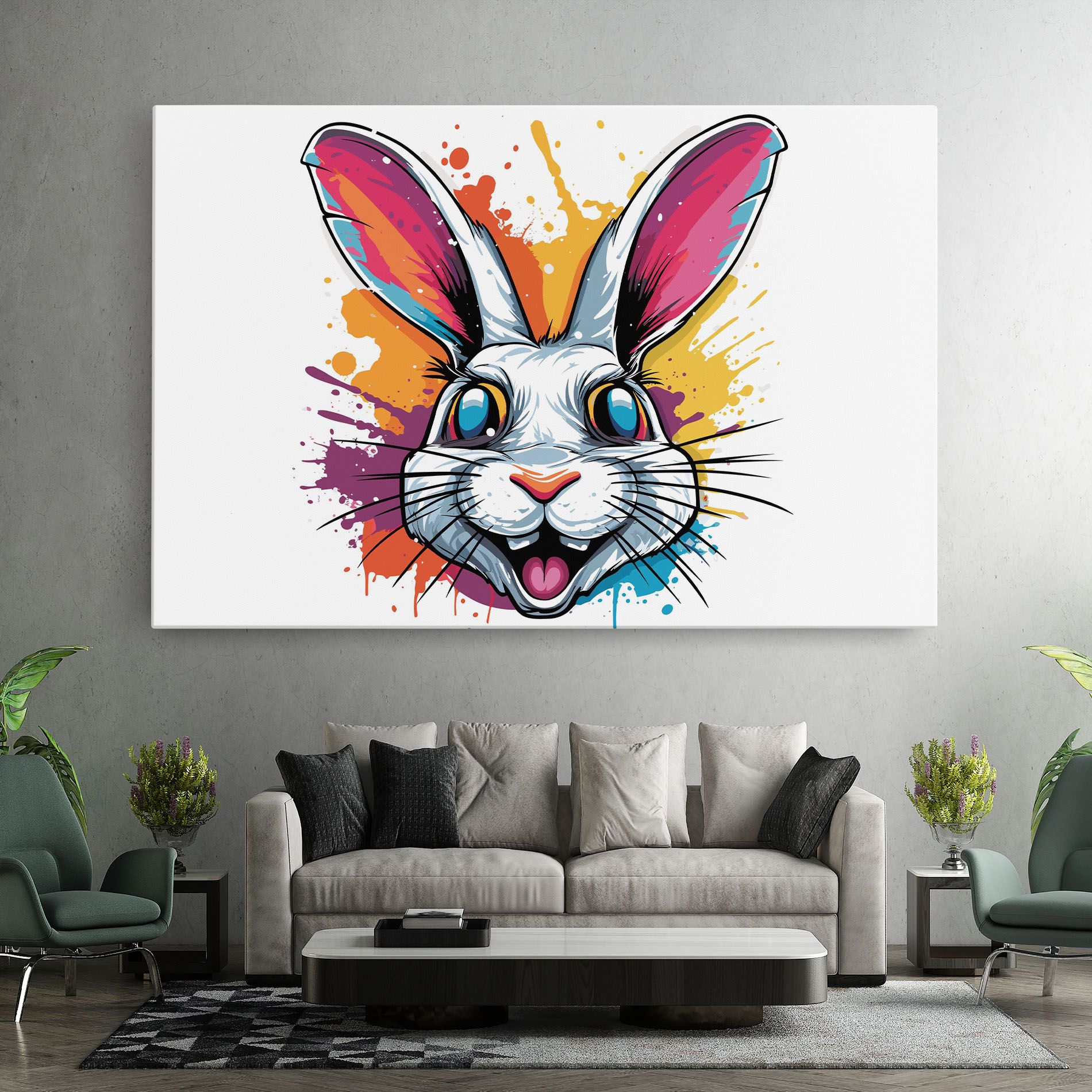 Crazy Bunny mockup 7