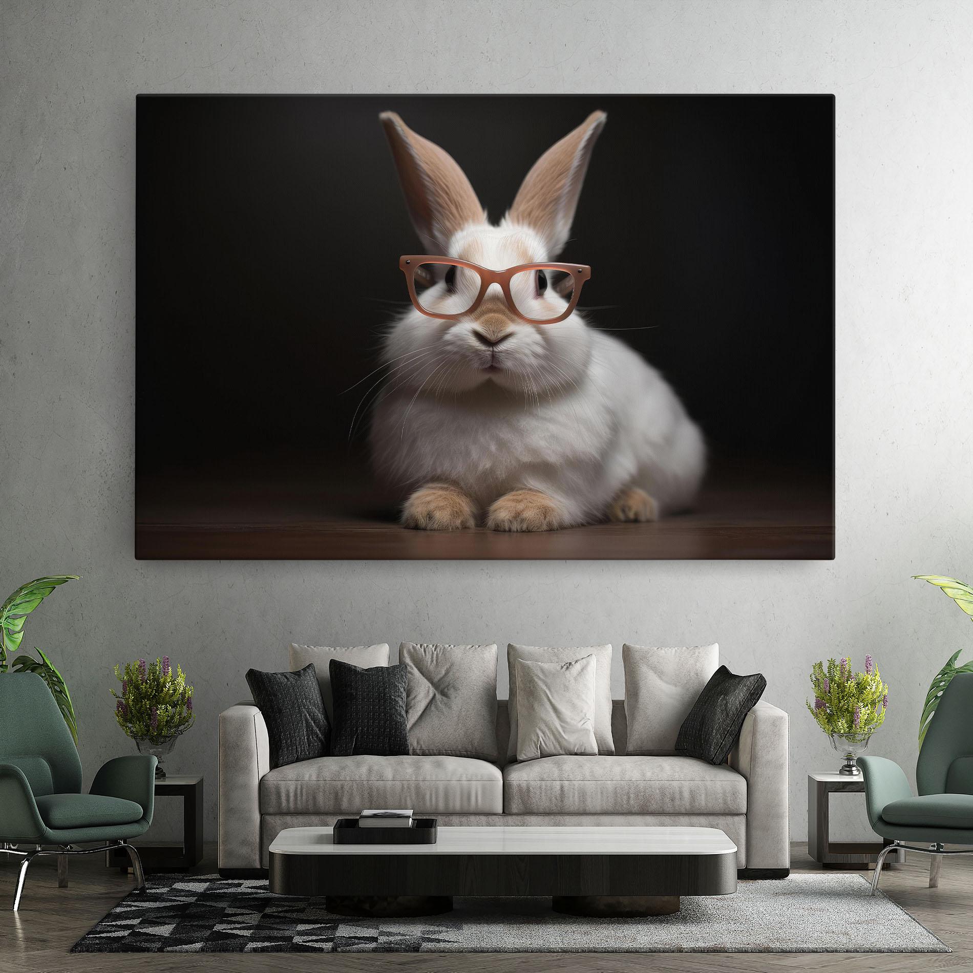 Tablou Canvas Eyeglasses Bunny mockup 7