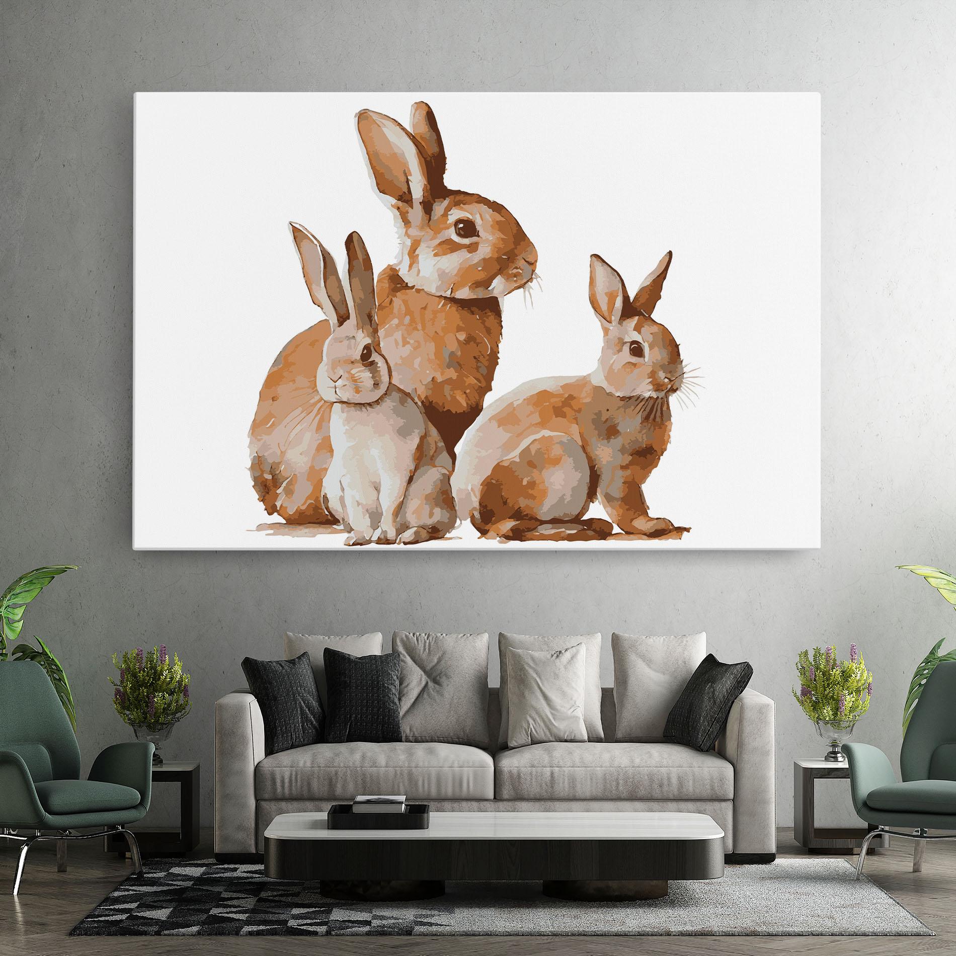 Tablou Canvas Family Rabbit mockup 7