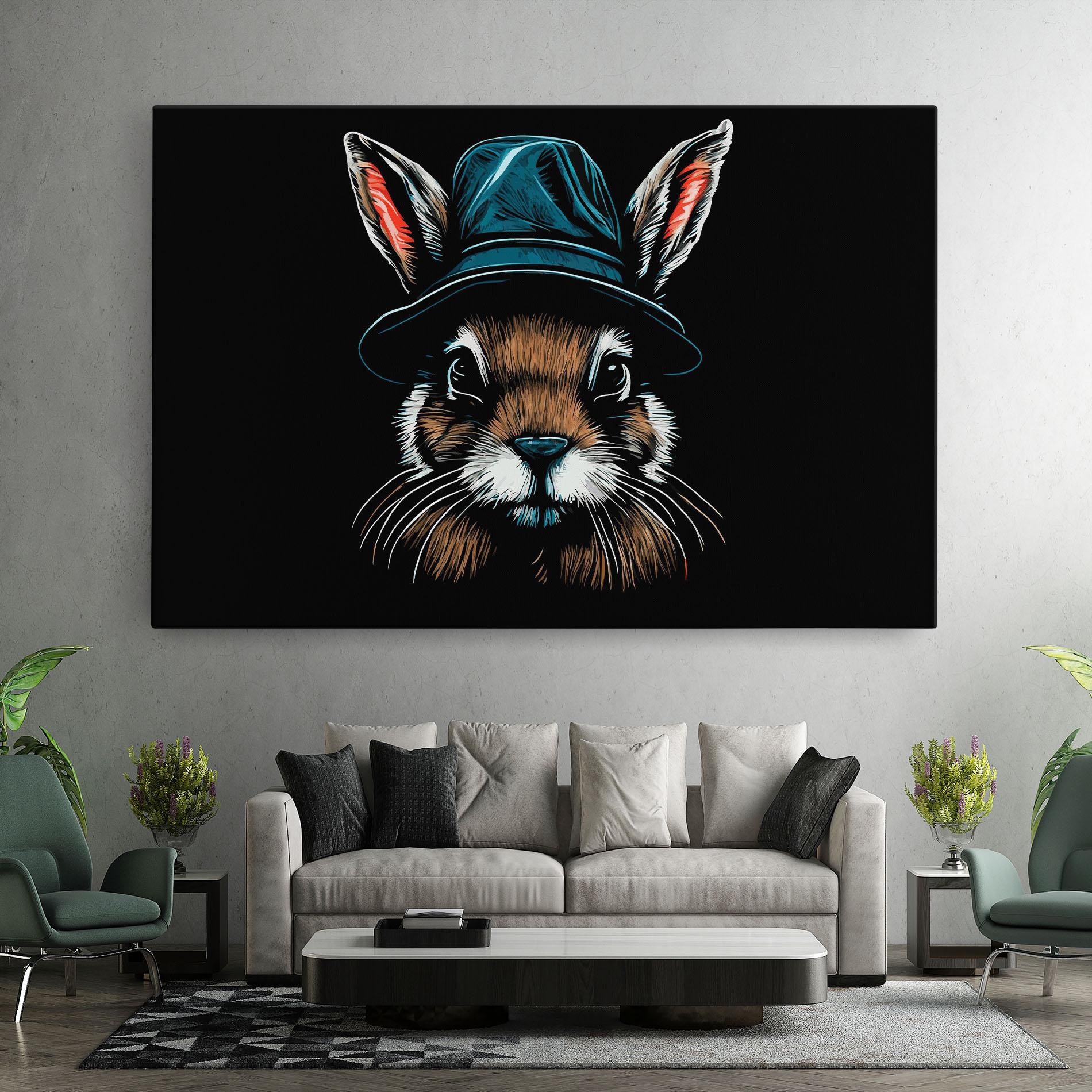 Tablou Canvas Hat Bunny mockup 7