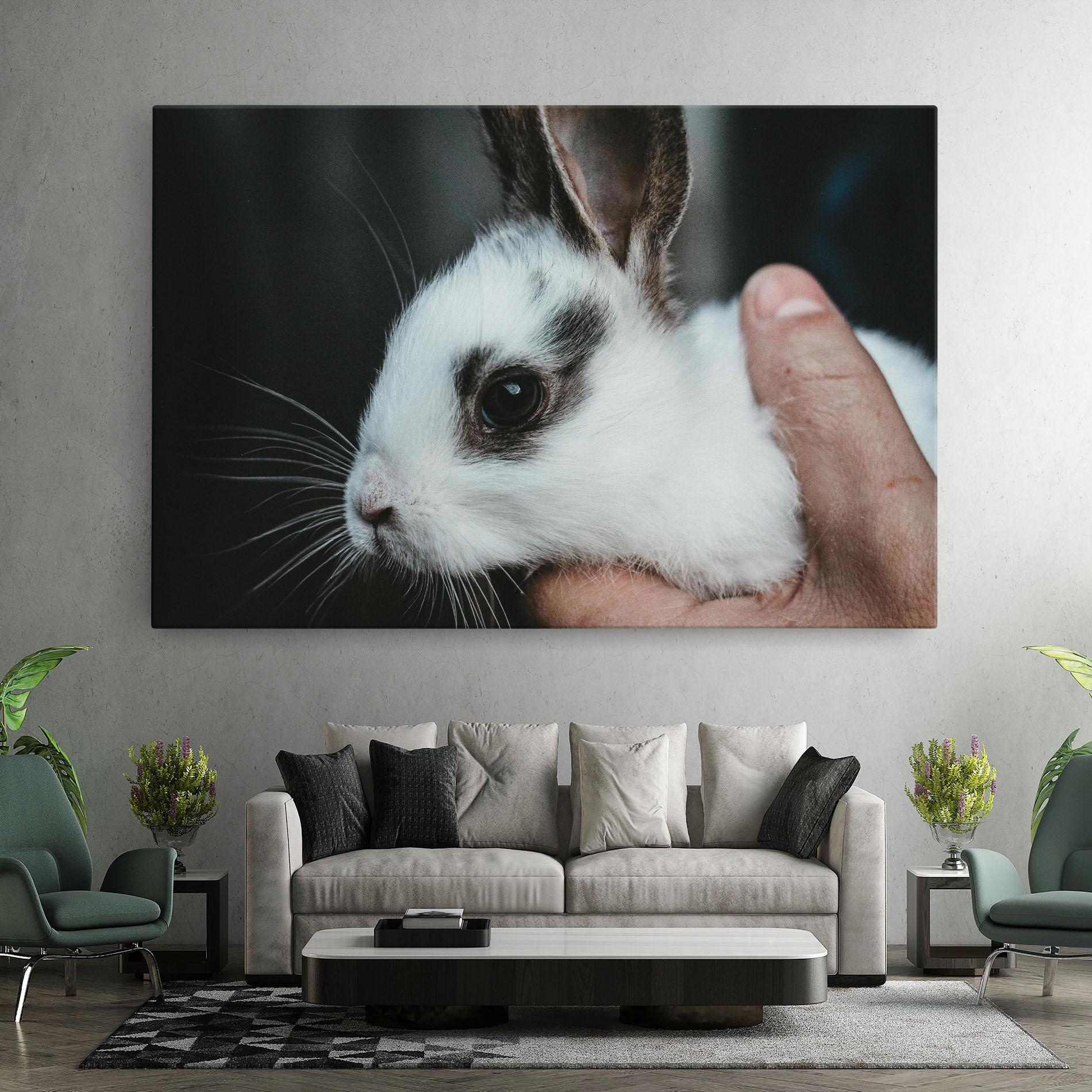 Tablou Canvas Holding Cute Bunny mockup 7