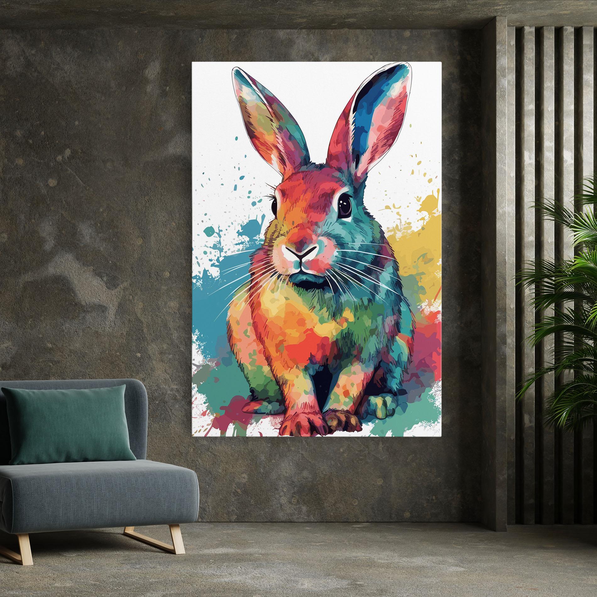 Tablou Canvas Brush Rabbit mockup 7