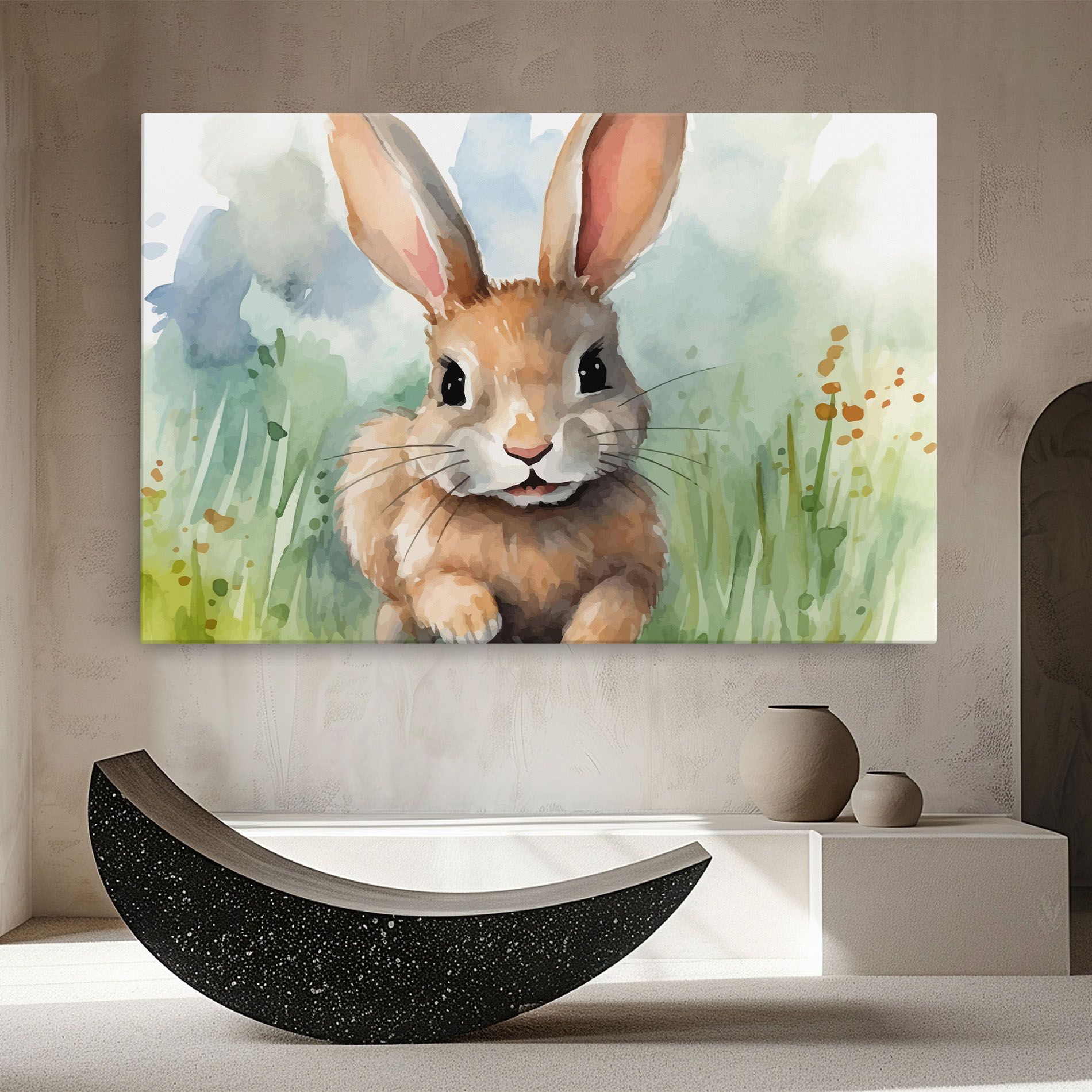 Brown Cream Bunny mockup 8