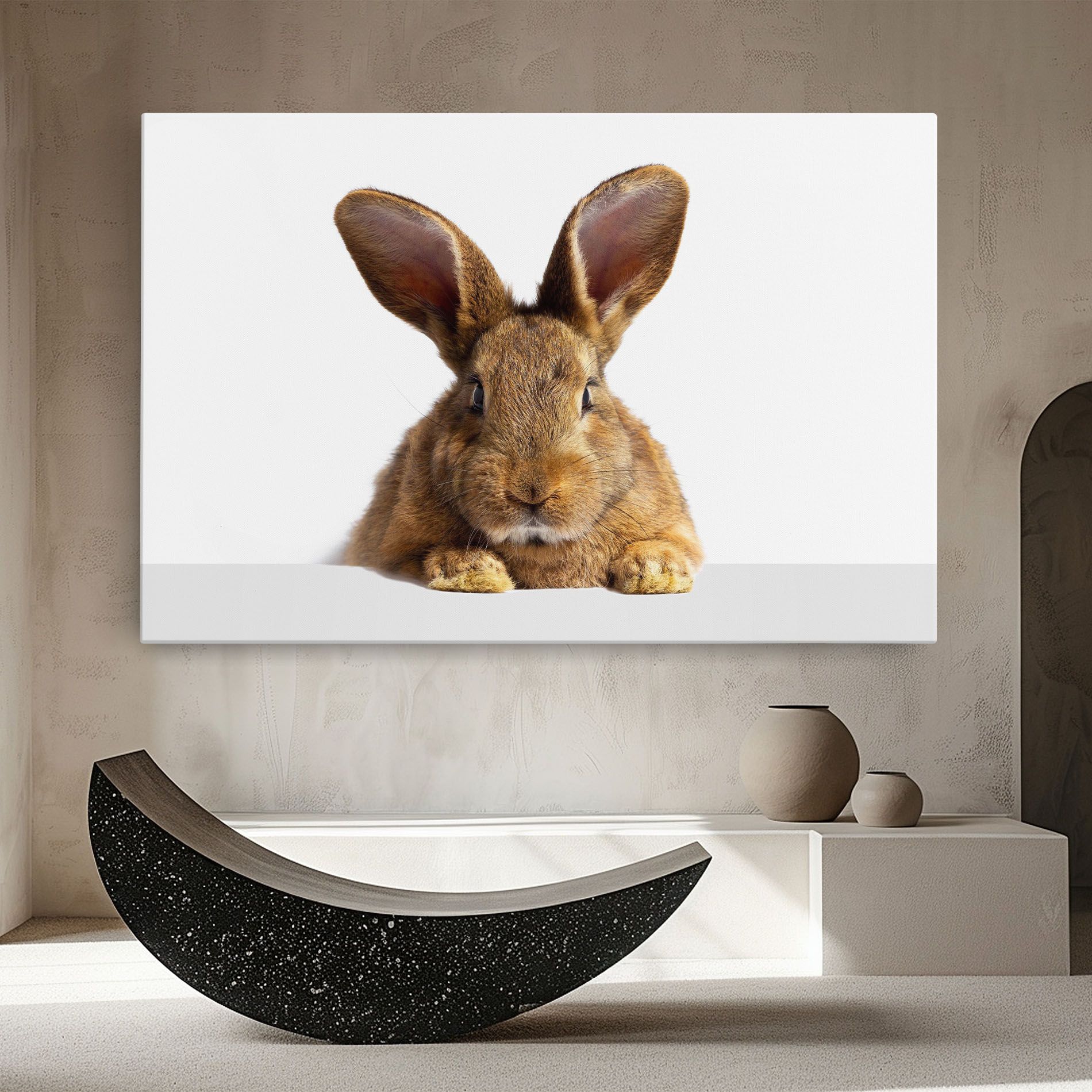 Brown Cute Bunny mockup 8