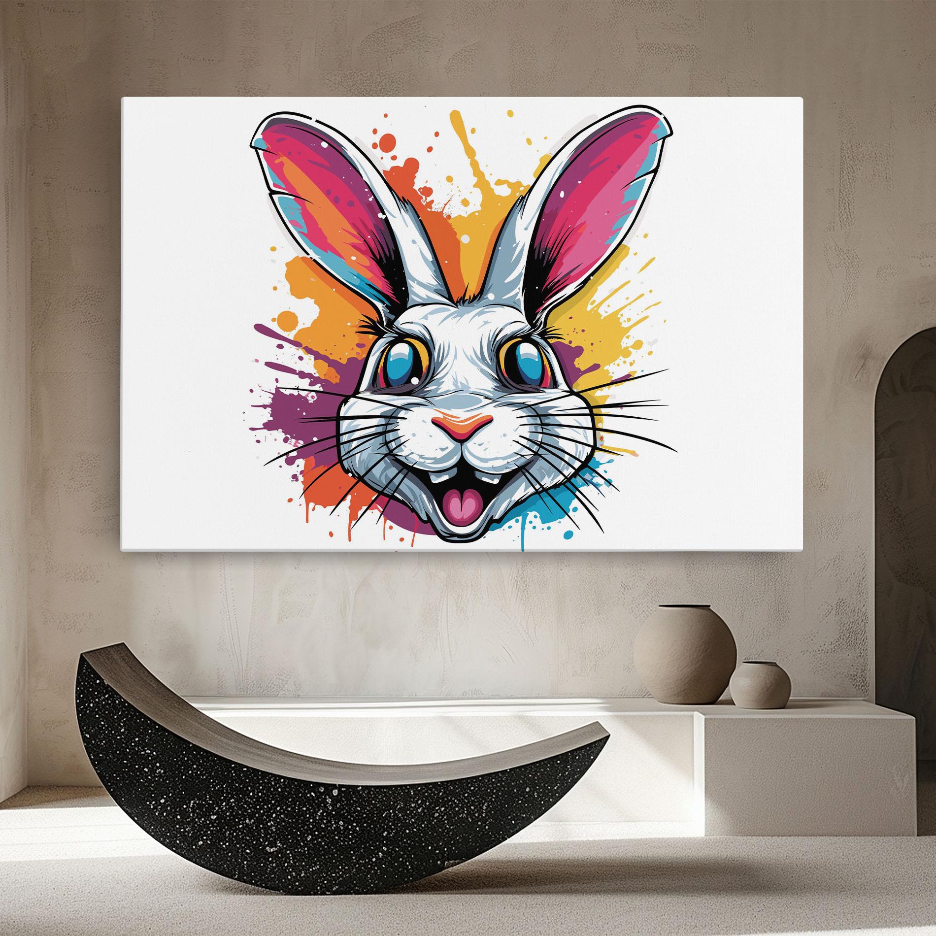 Tablou Canvas Crazy Bunny mockup 8