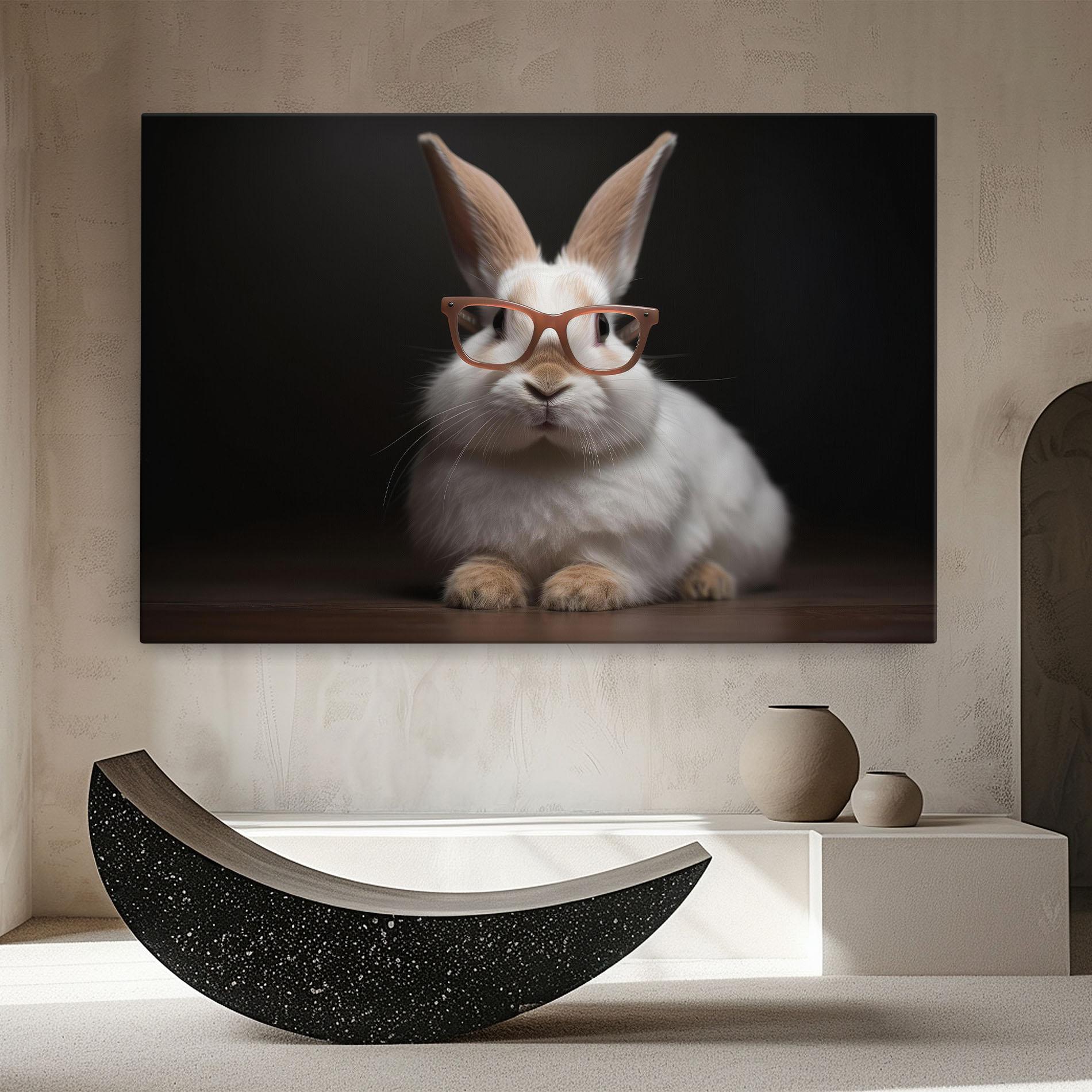 Tablou Canvas Eyeglasses Bunny mockup 8