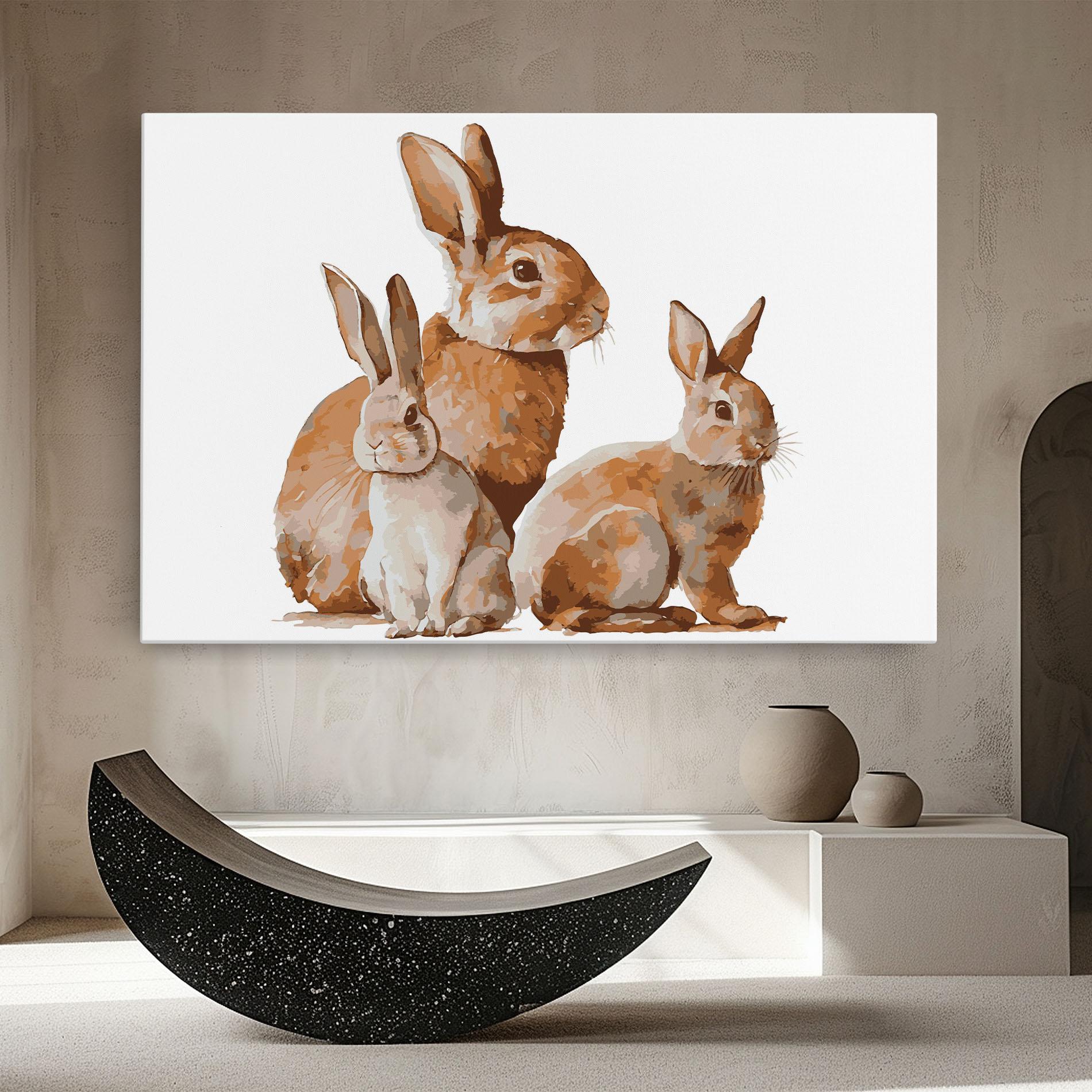 Tablou Canvas Family Rabbit mockup 8