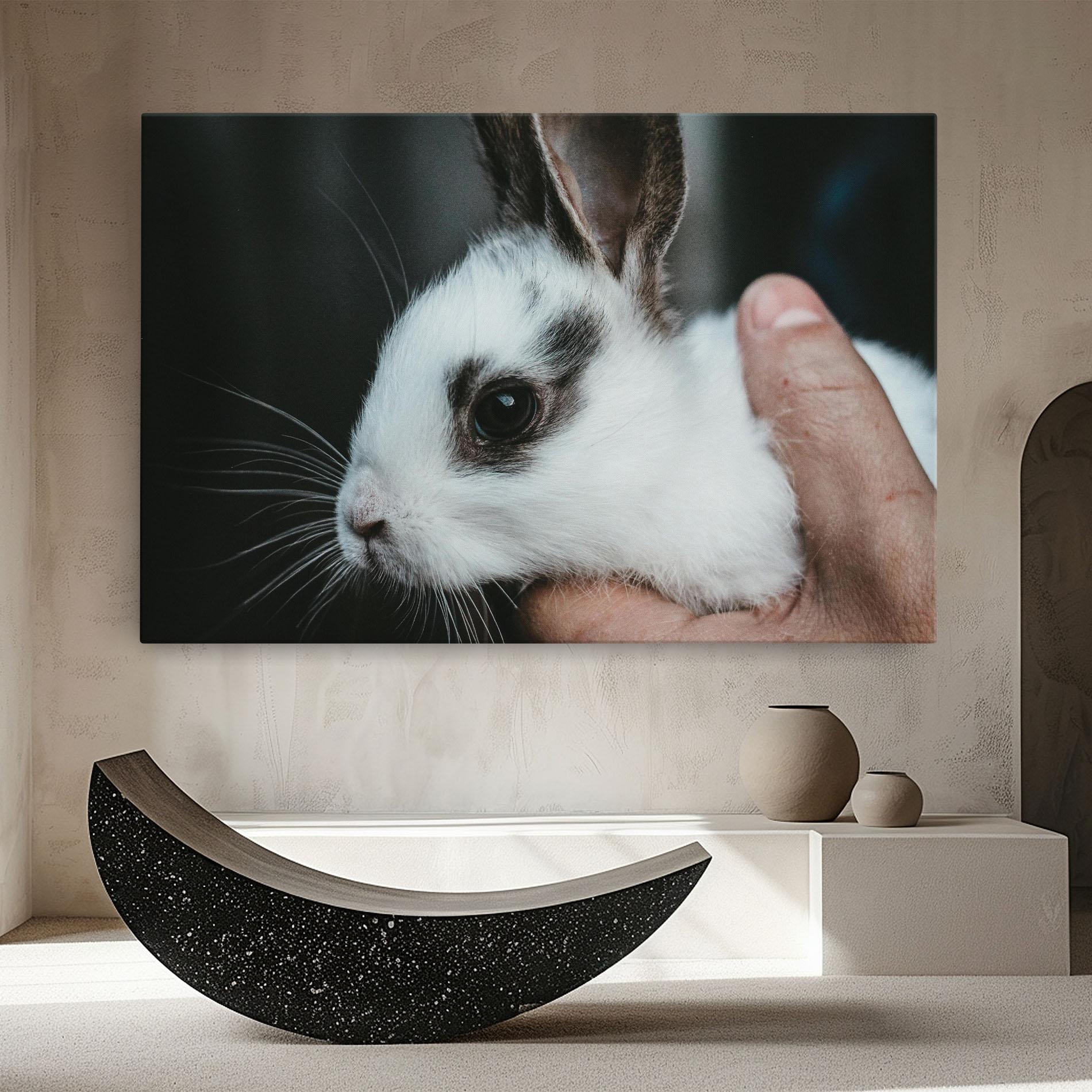Tablou Canvas Holding Cute Bunny mockup 8