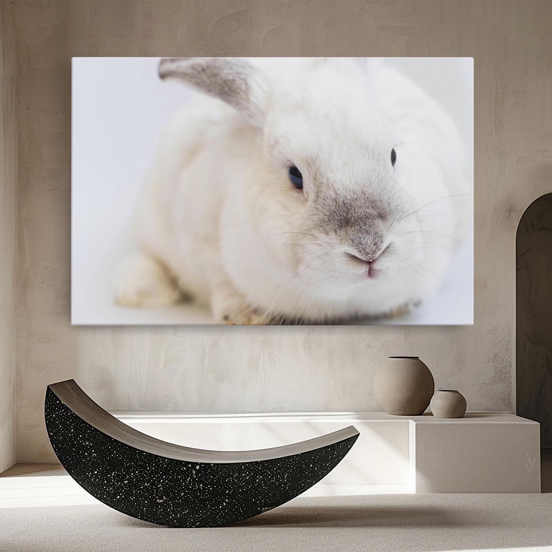 Tablou Canvas Light Grey Bunny mockup 8
