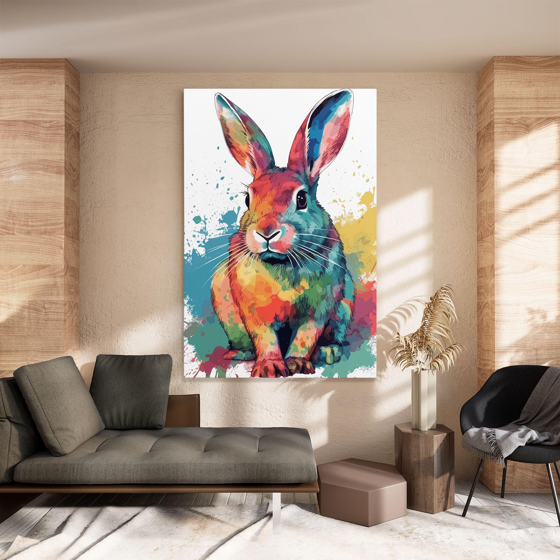 Tablou Canvas Brush Rabbit mockup 8