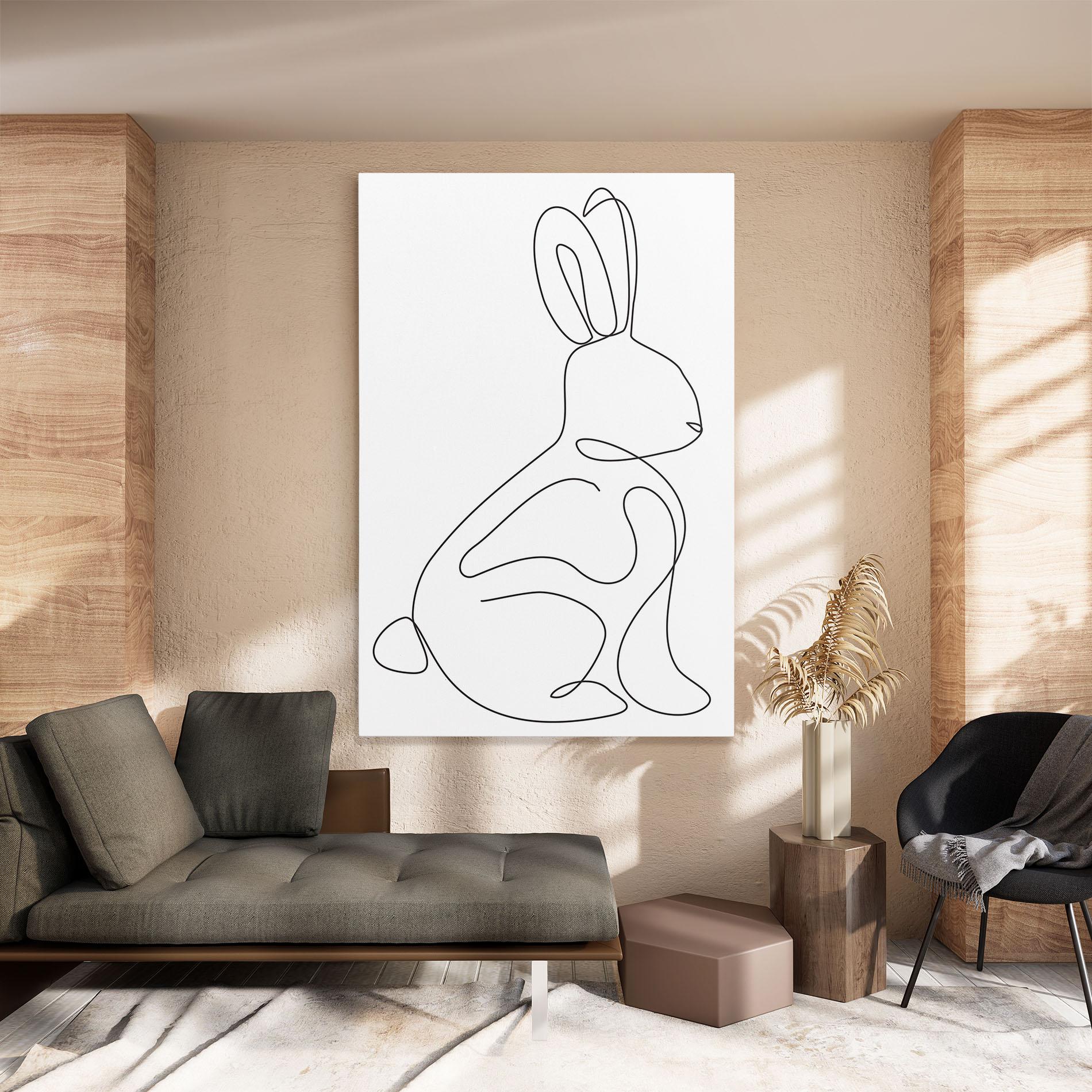 Tablou Canvas Cute Rabbit mockup 8