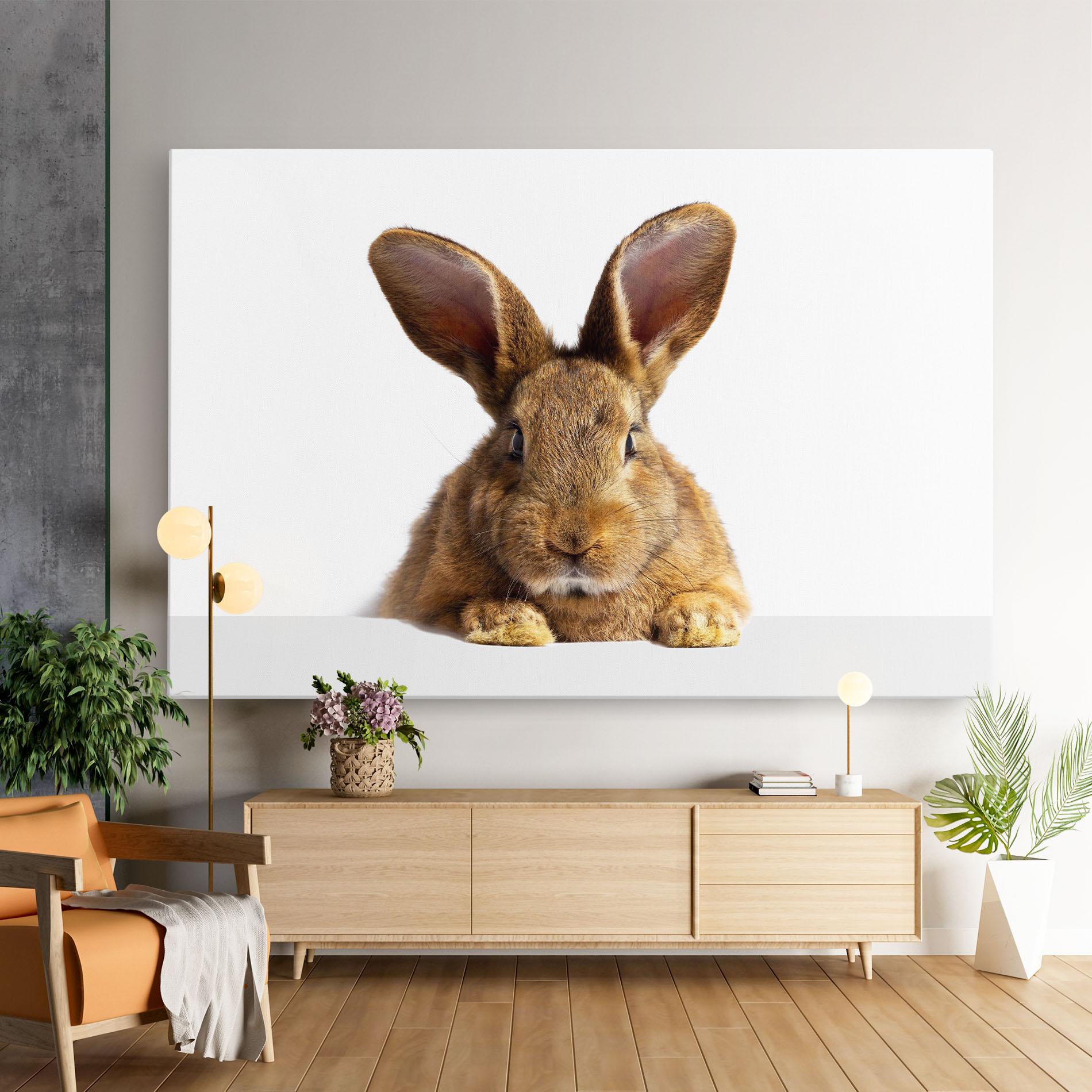 Tablou Canvas Brown Cute Bunny mockup 9