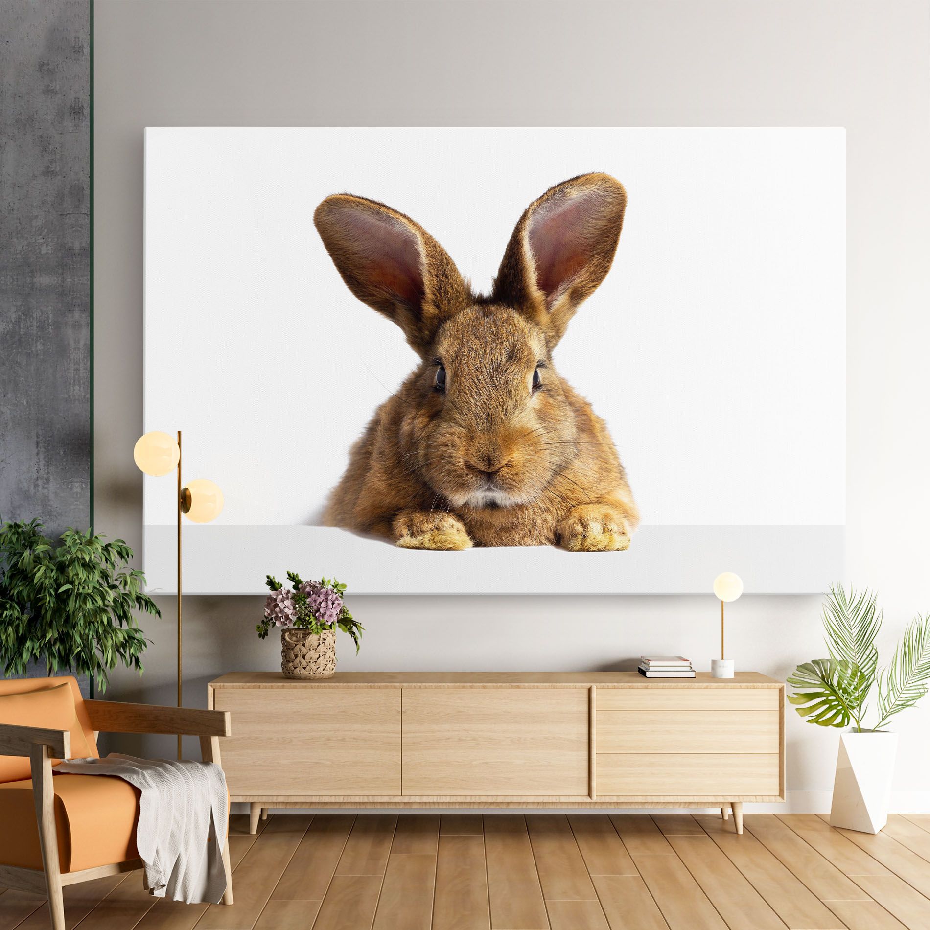 Brown Cute Bunny mockup 9