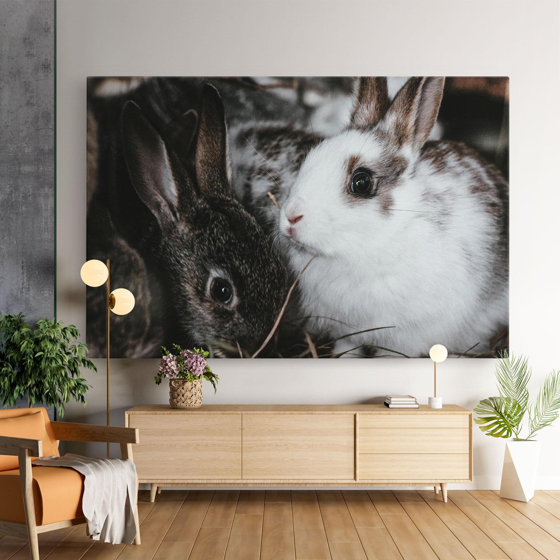 Tablou Canvas Cute Small Rabbit mockup 9