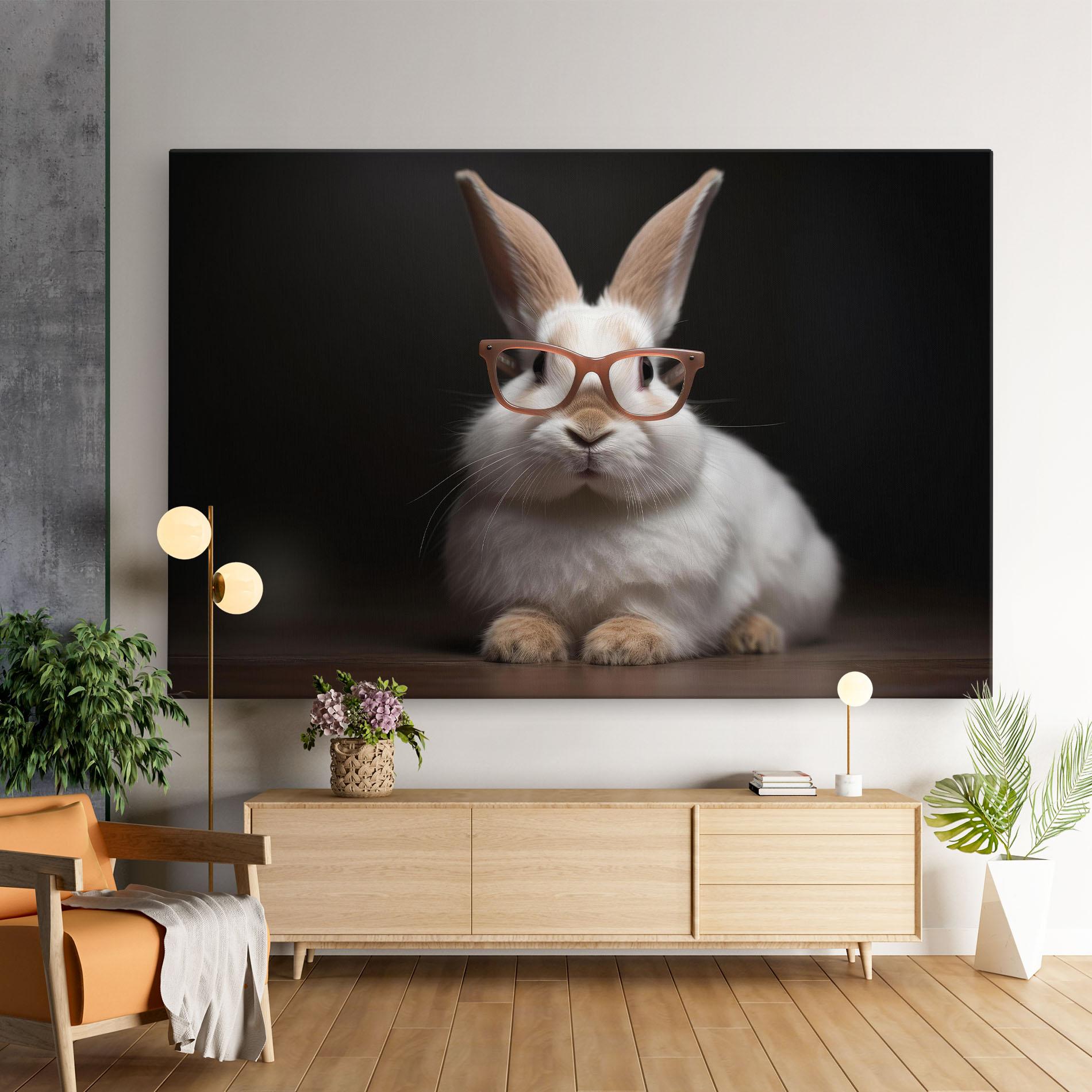 Tablou Canvas Eyeglasses Bunny mockup 9