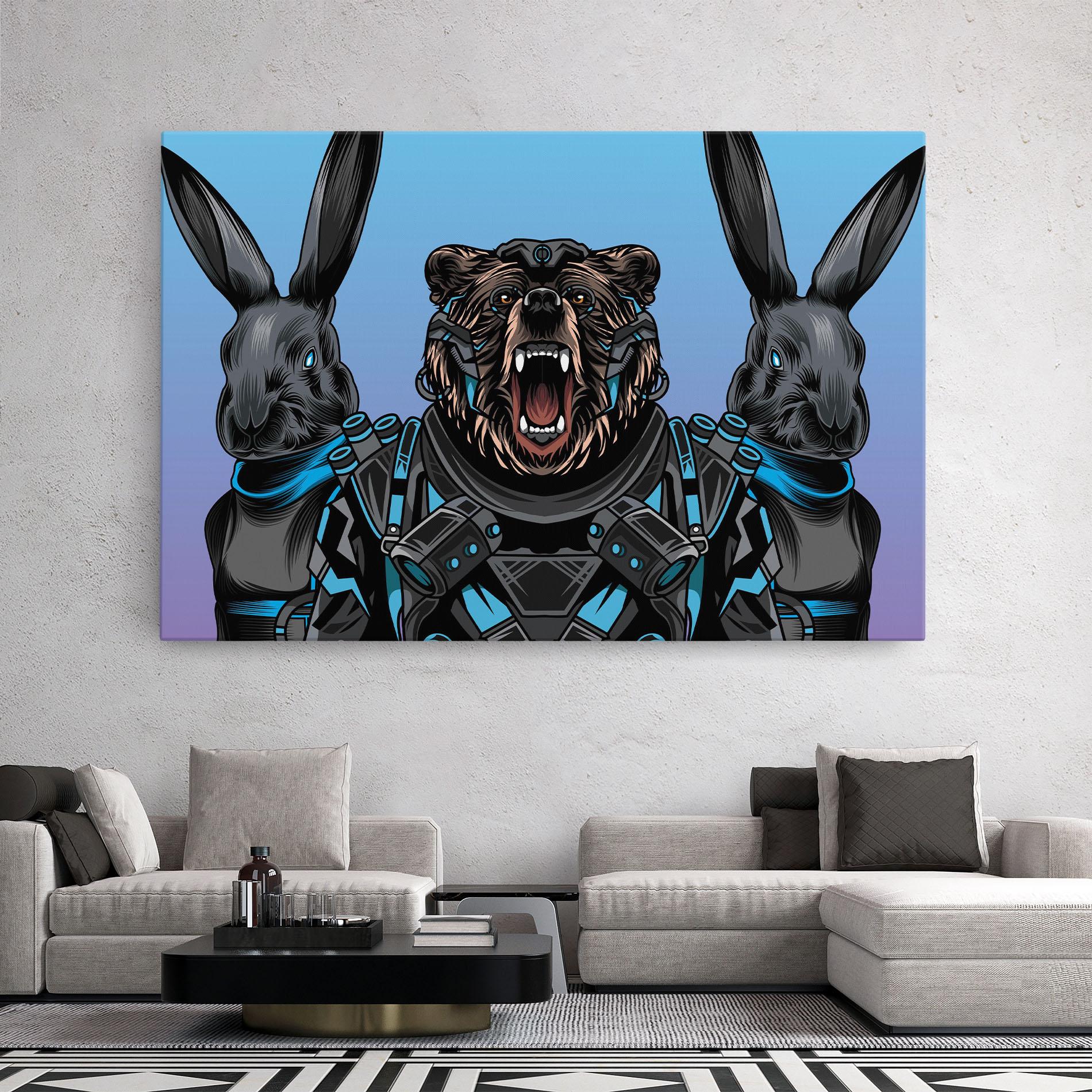 Tablou Canvas Bunny Bear mockup 2