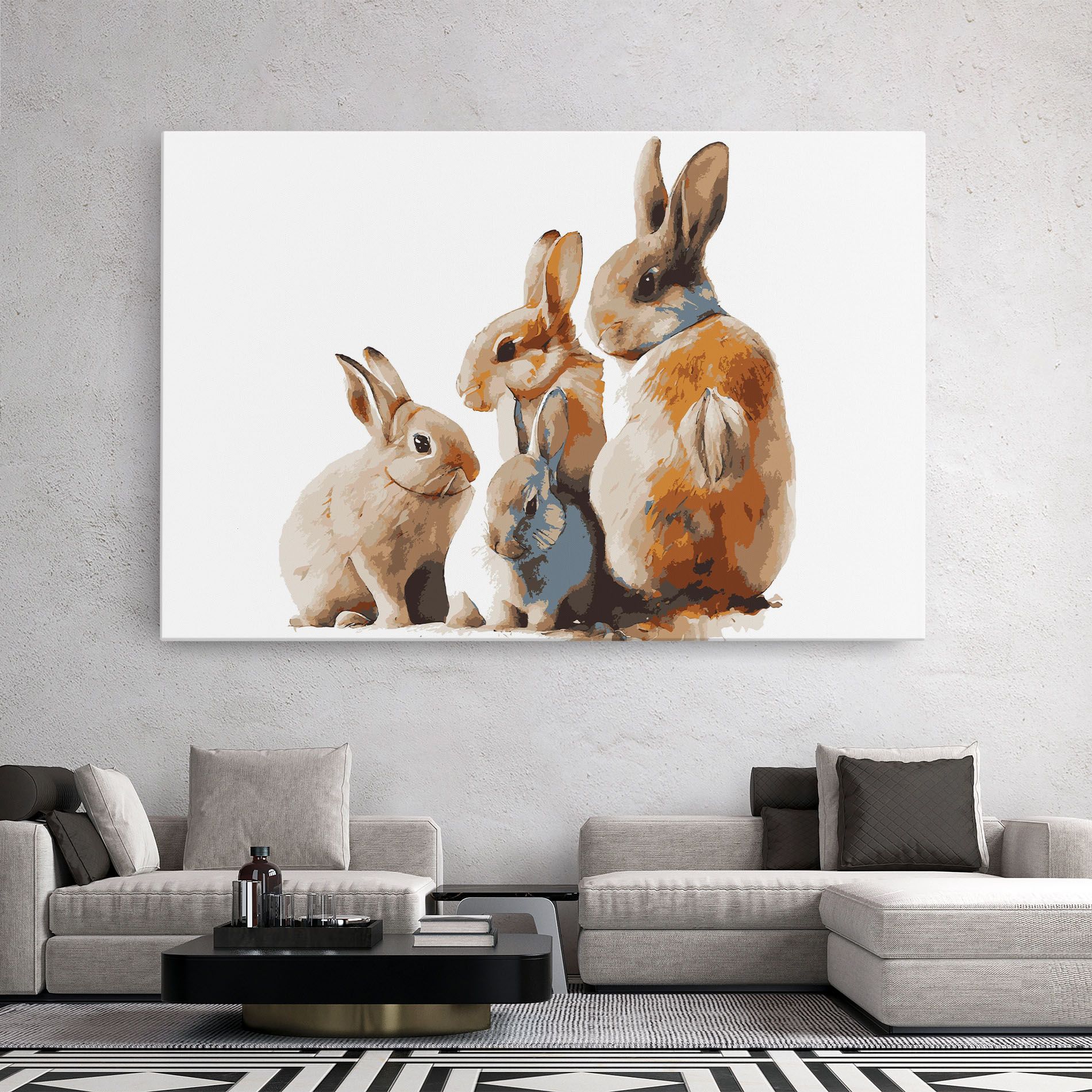 Bunny Family mockup 2