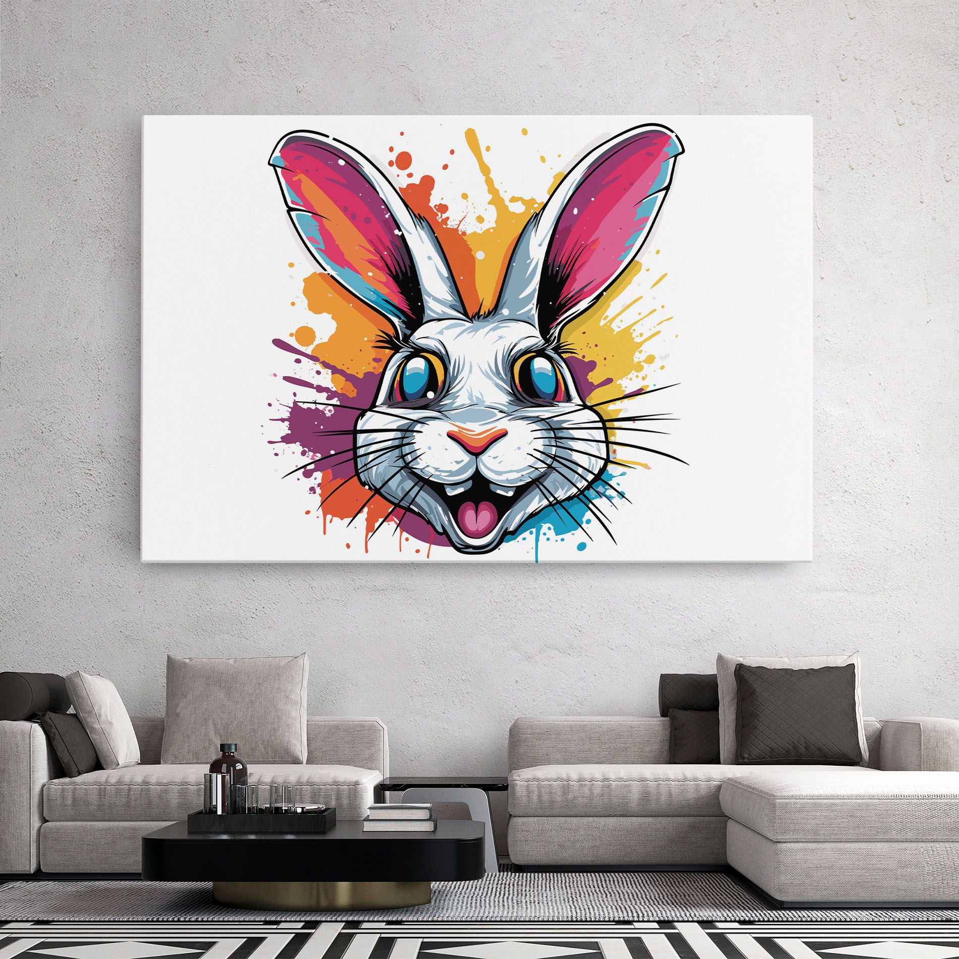 Crazy Bunny mockup 2