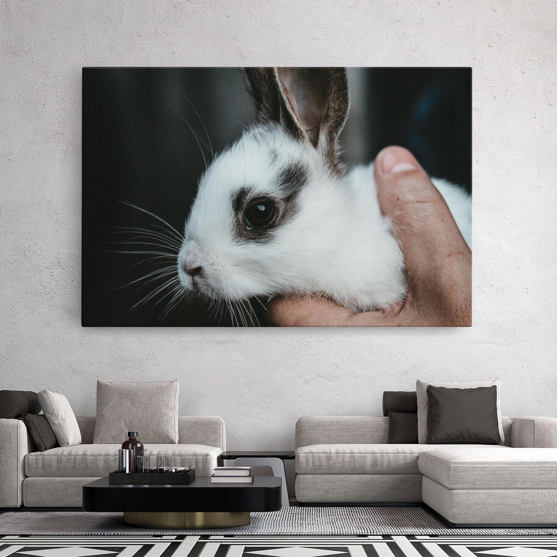 Tablou Canvas Holding Cute Bunny mockup 2