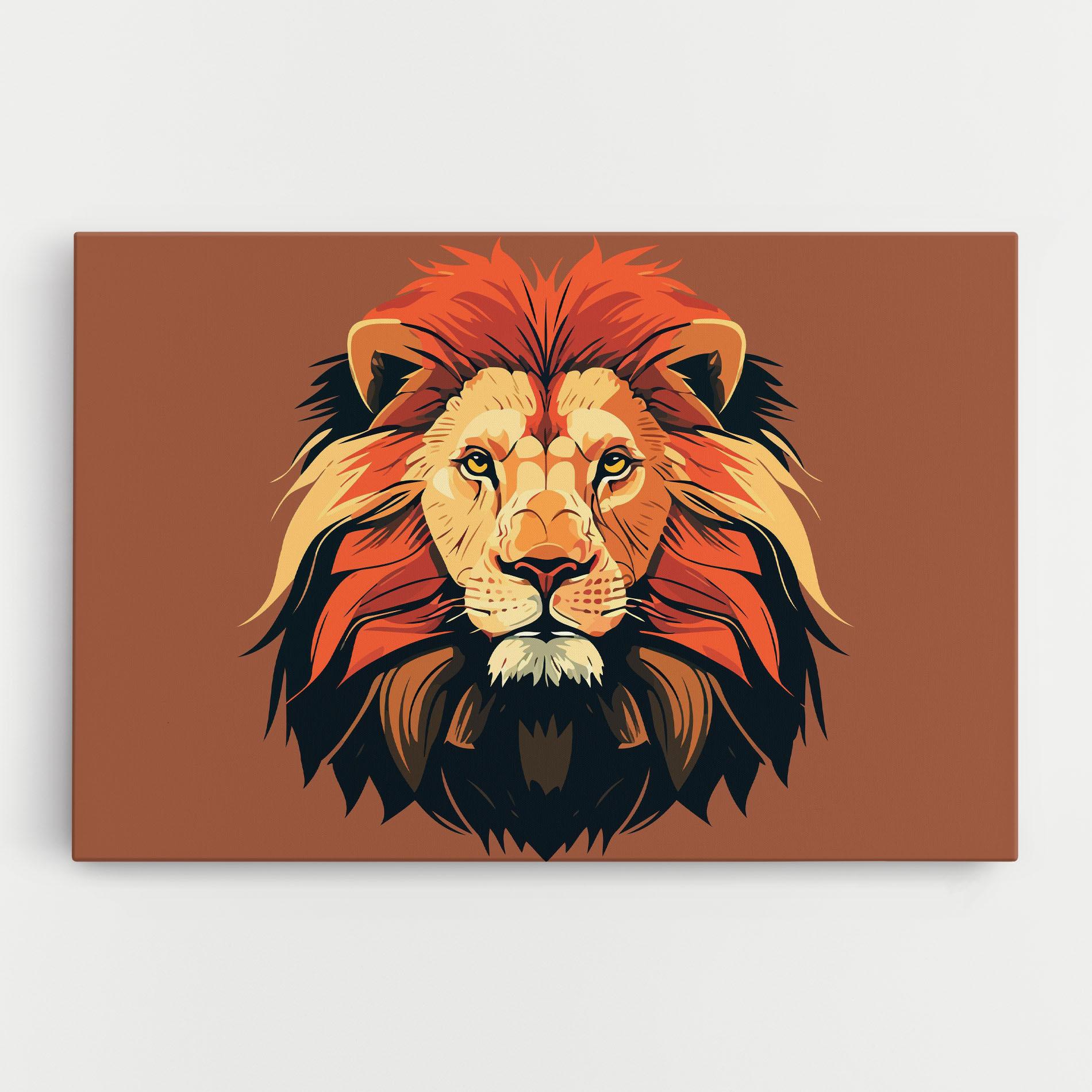Tablou Canvas African Lion mockup 0