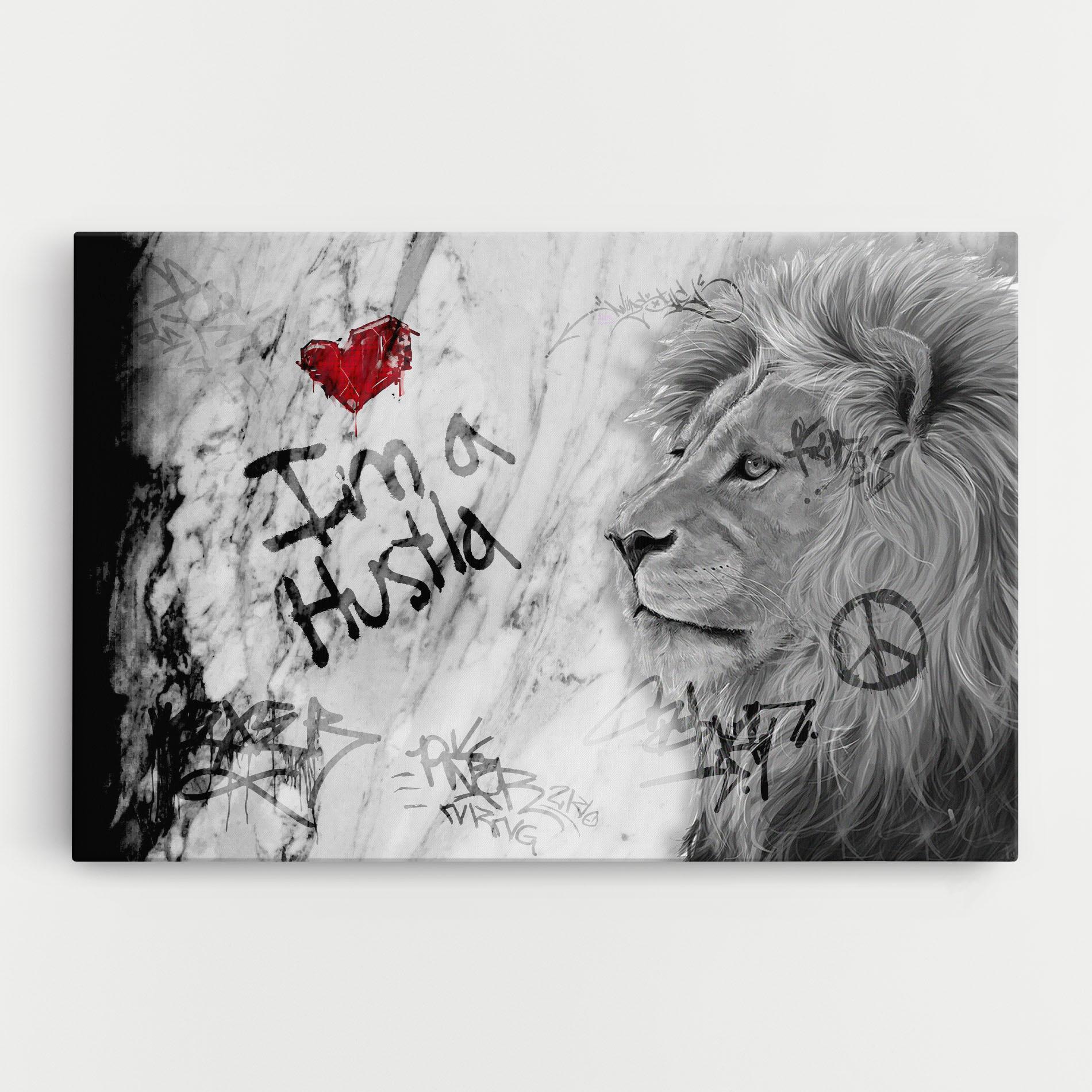 Tablou Canvas Lion Hustler mockup 0