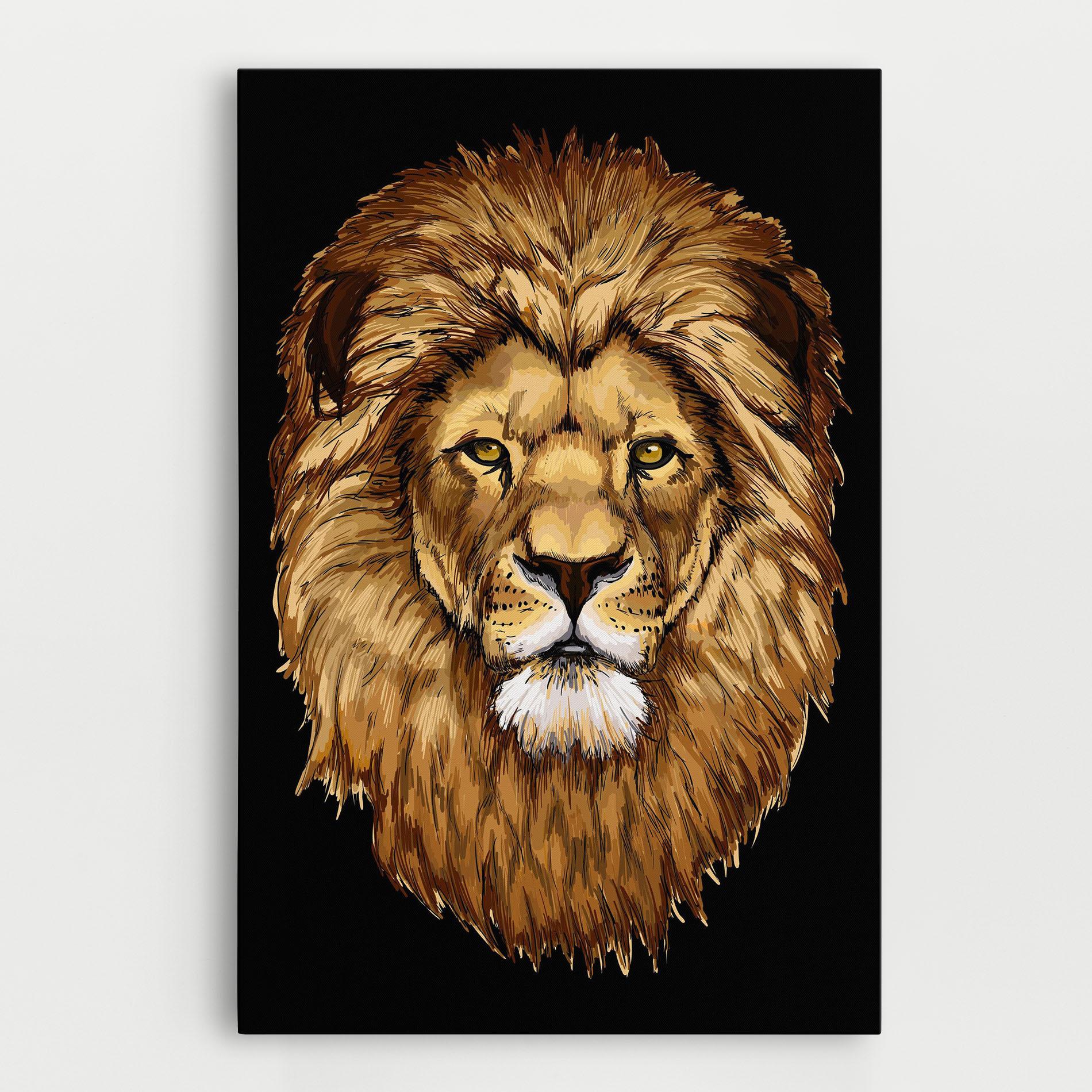 Tablou Canvas Lion Head mockup 0