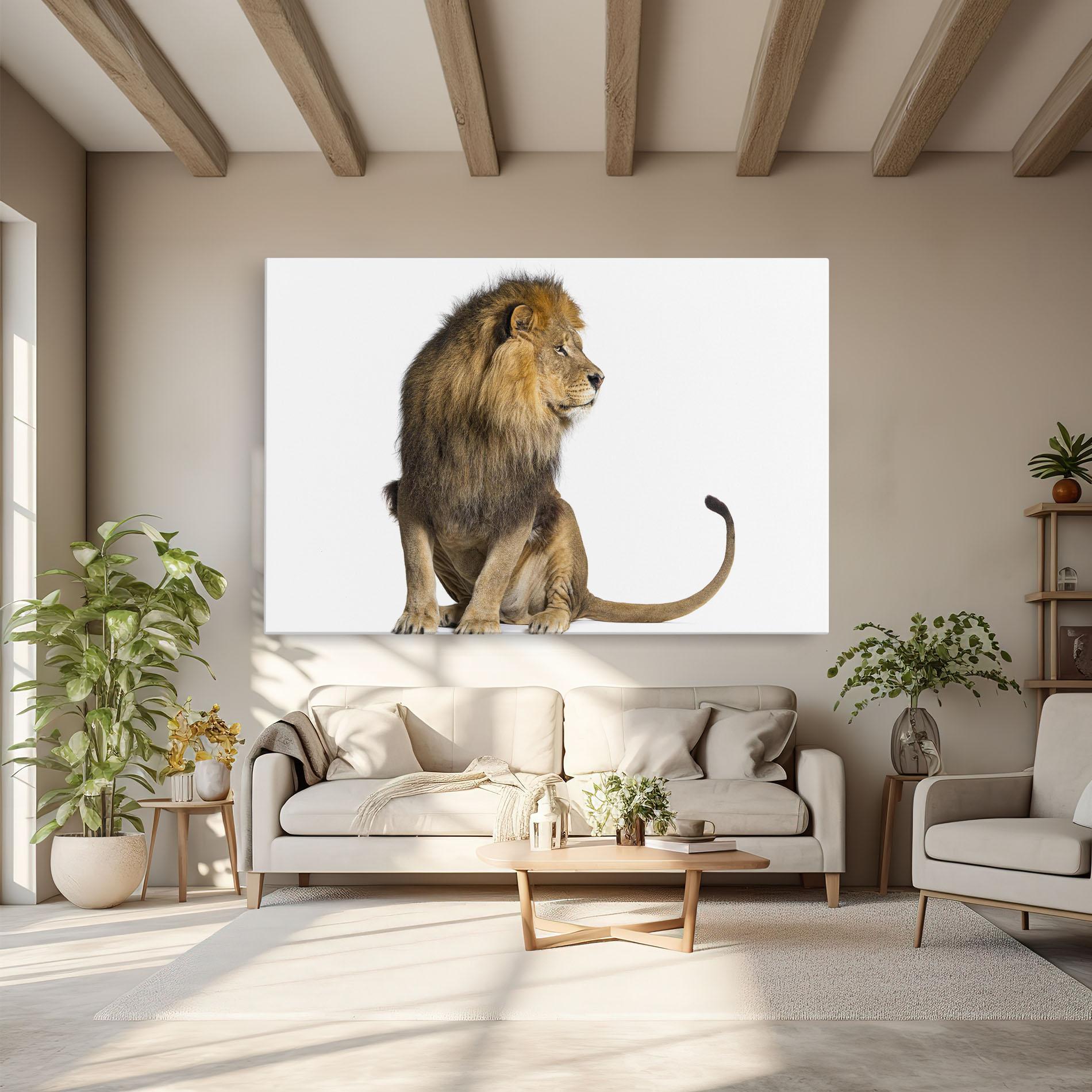 Tablou Canvas Big Lion mockup 6
