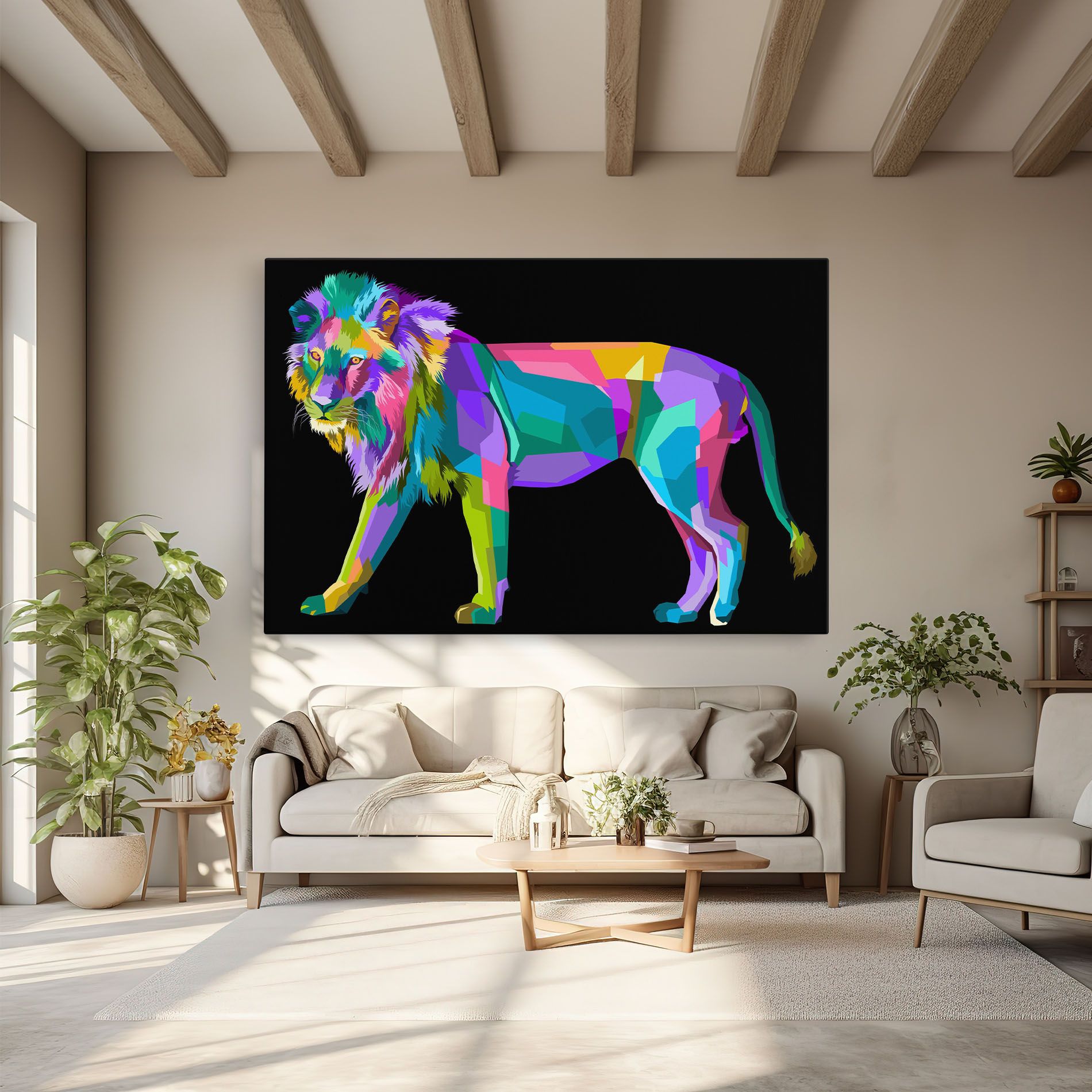 Lion Walking mockup 6