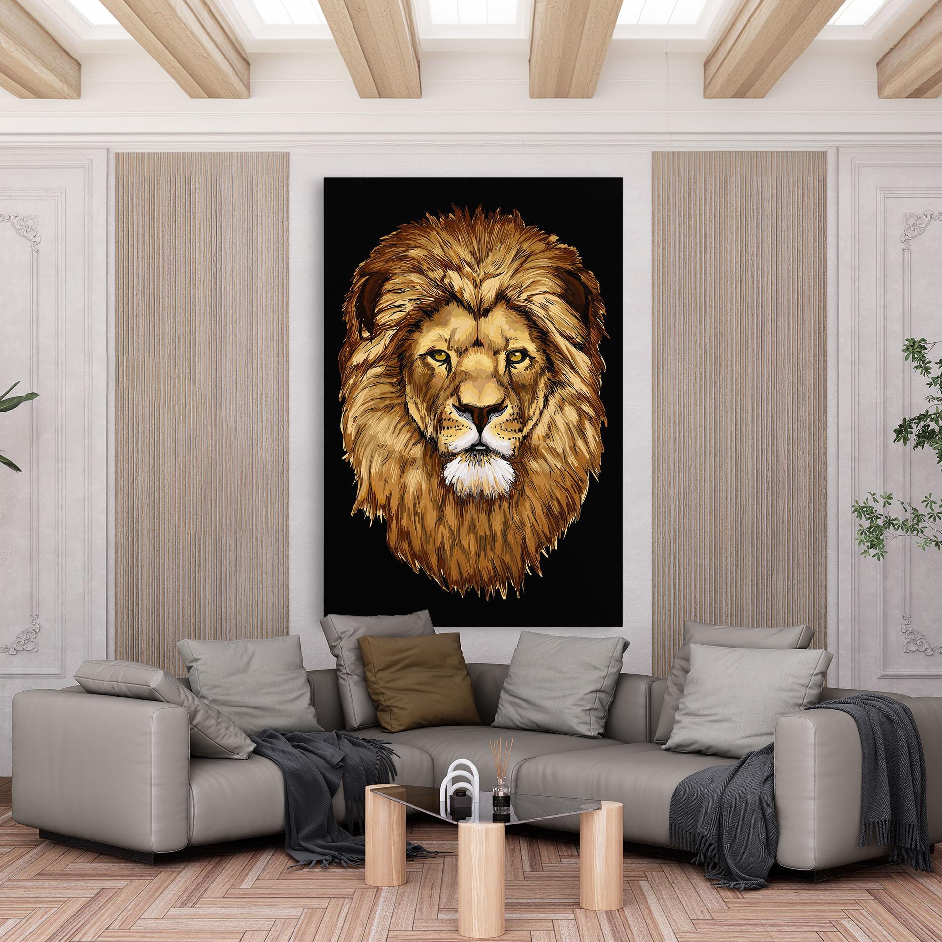 Tablou Canvas Lion Head mockup 6