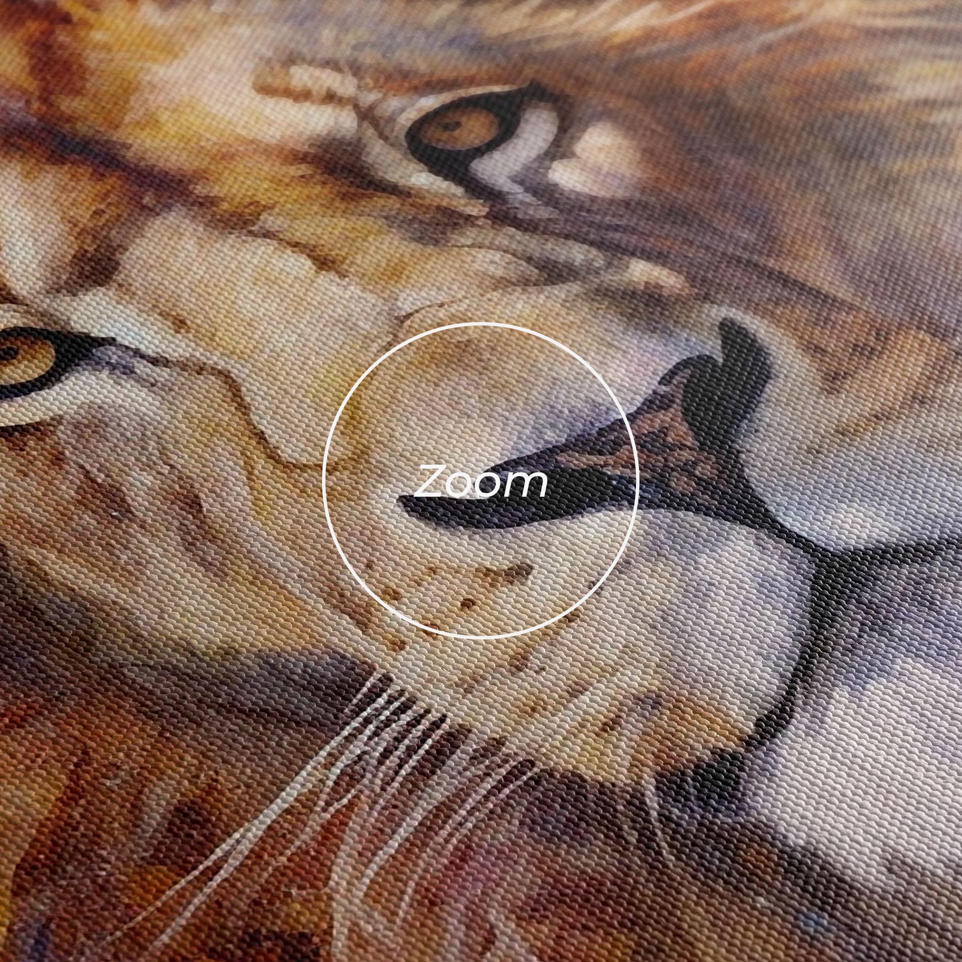 Tablou Canvas Abstract Lion Head mockup 3