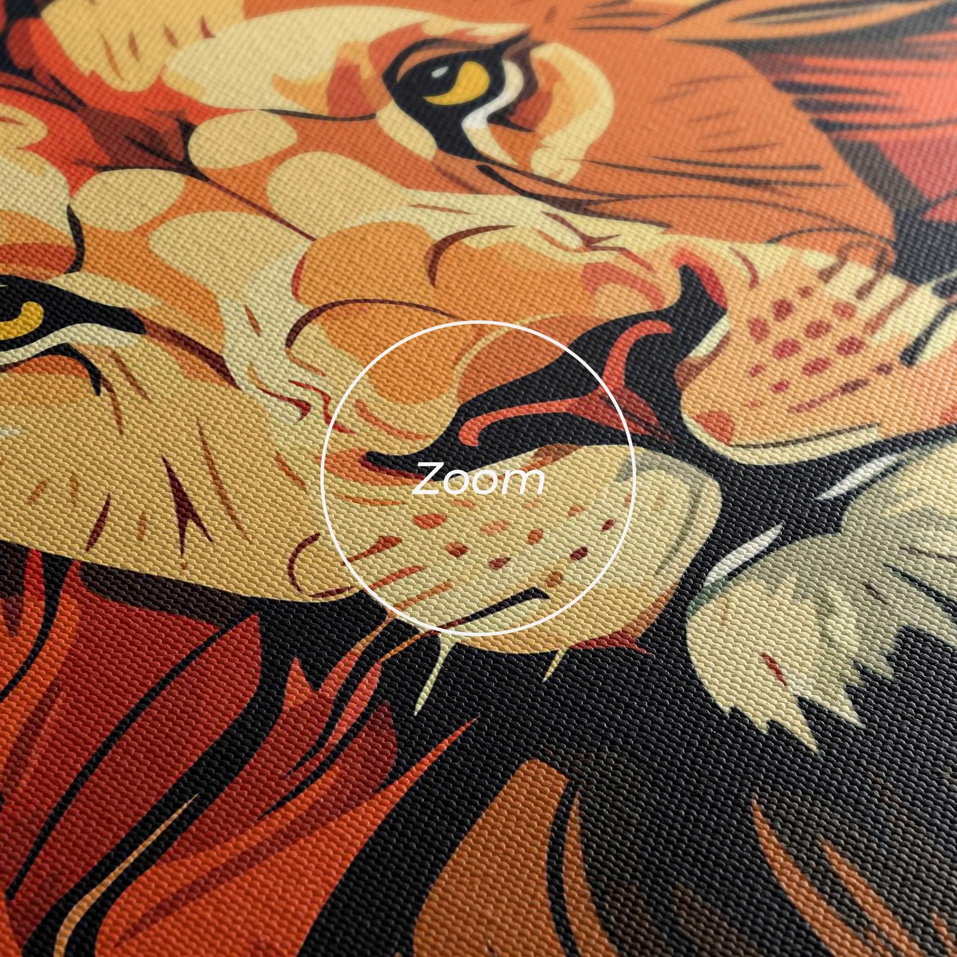 Tablou Canvas African Lion mockup 3