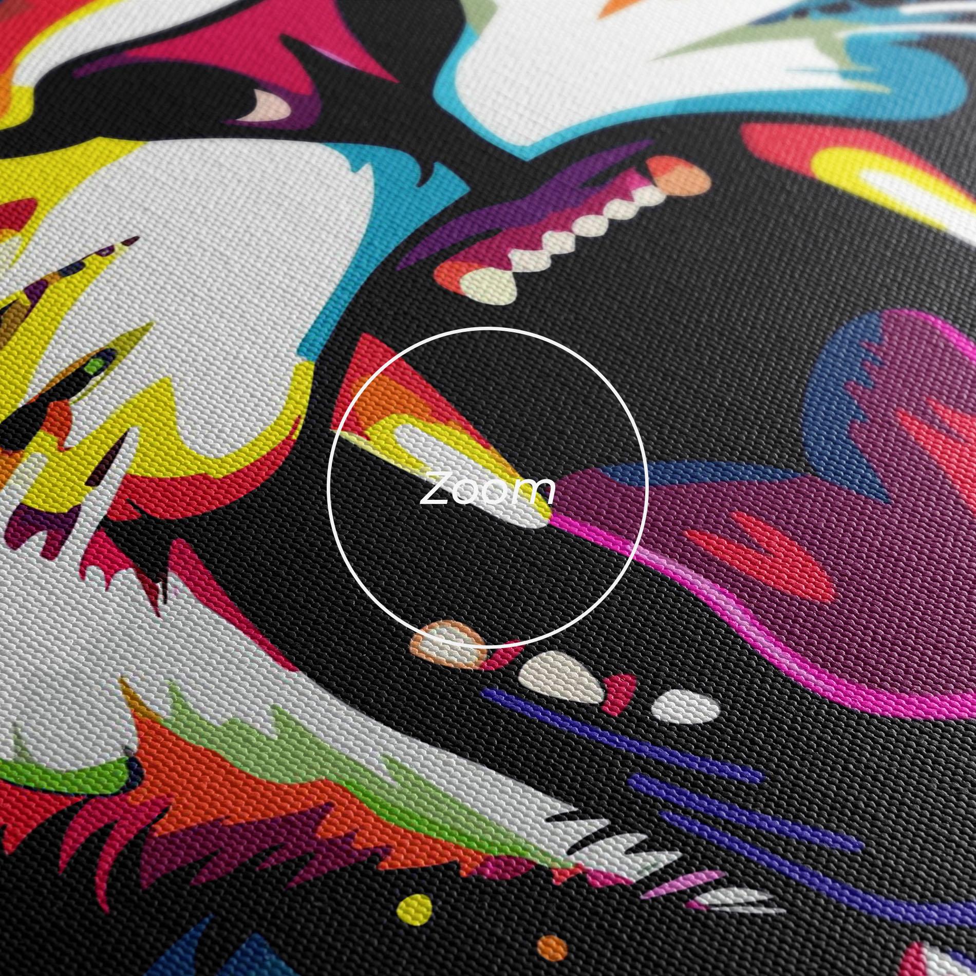 Tablou Canvas Angry Lion Mix mockup 3