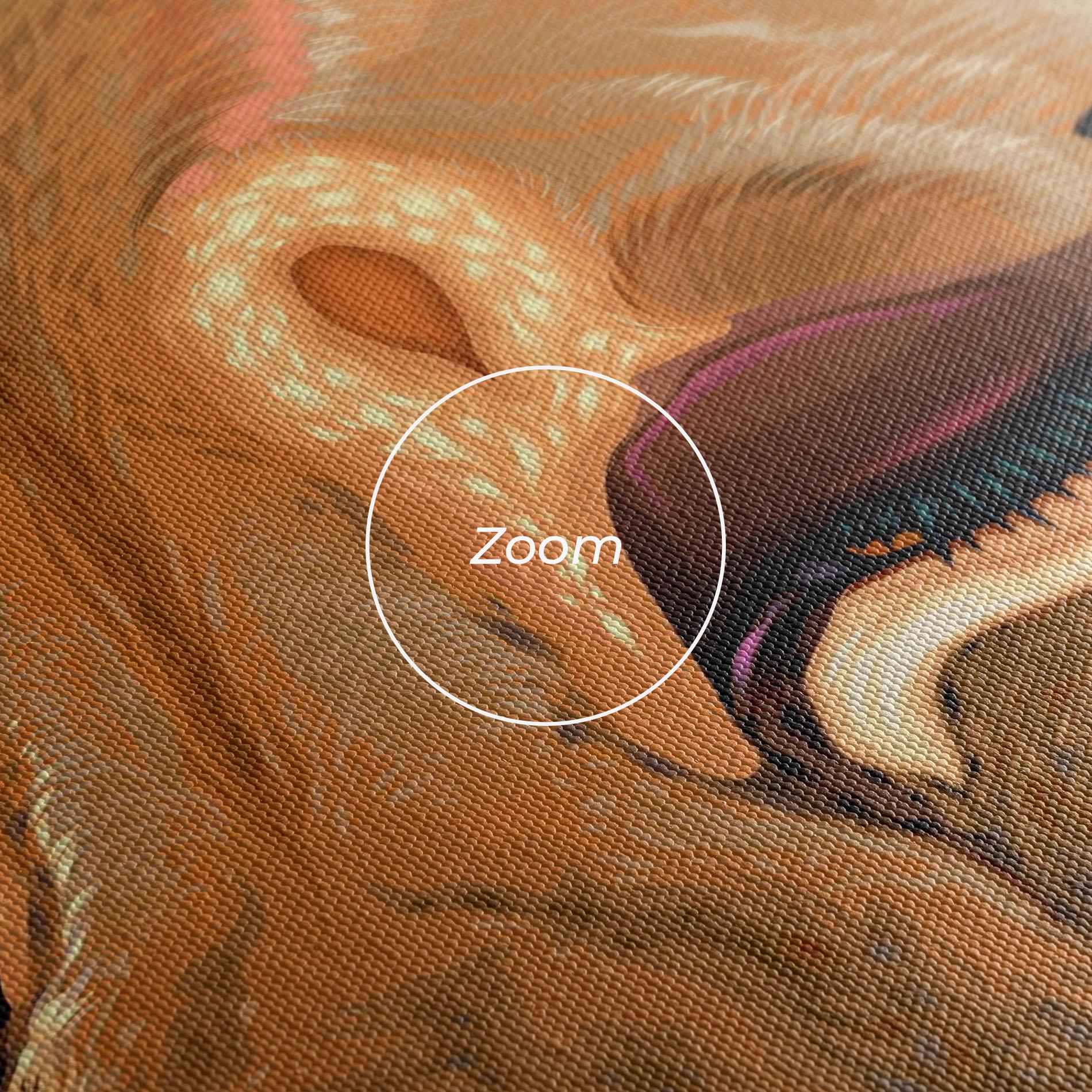 Tablou Canvas Female Lion Makeup mockup 3