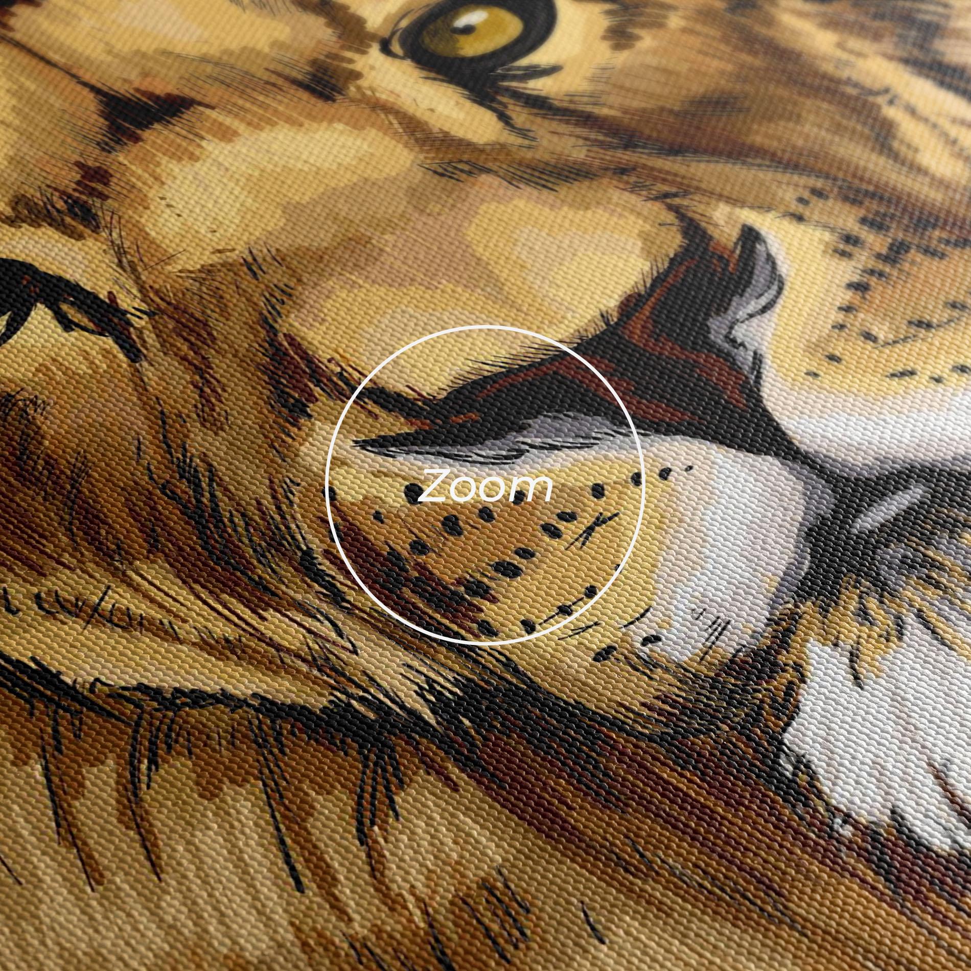 Tablou Canvas Lion Head mockup 3