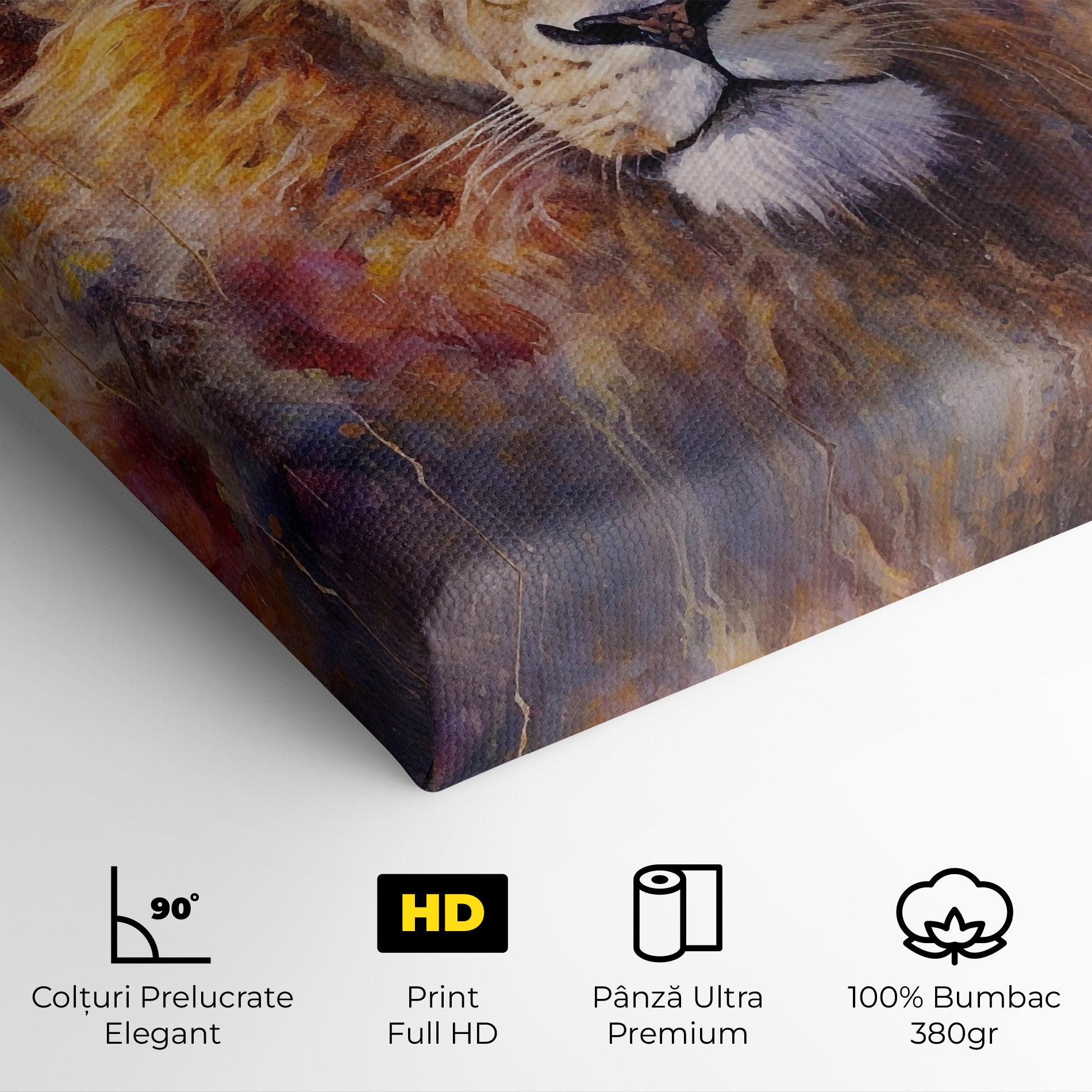 Tablou Canvas Abstract Lion Head mockup 4