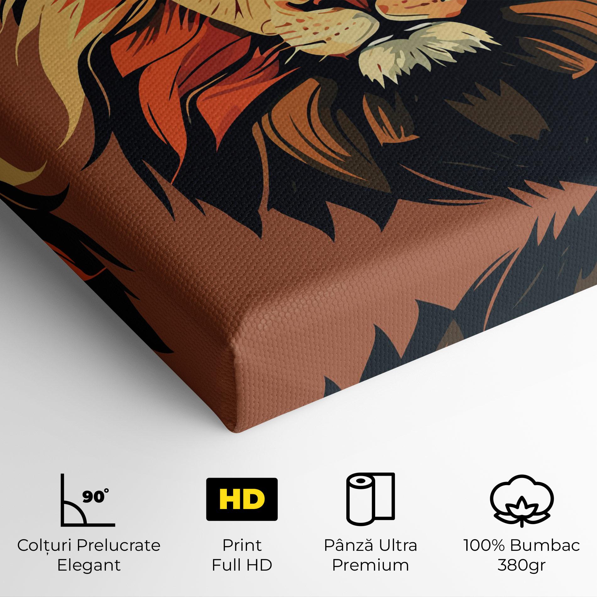 Tablou Canvas African Lion mockup 4